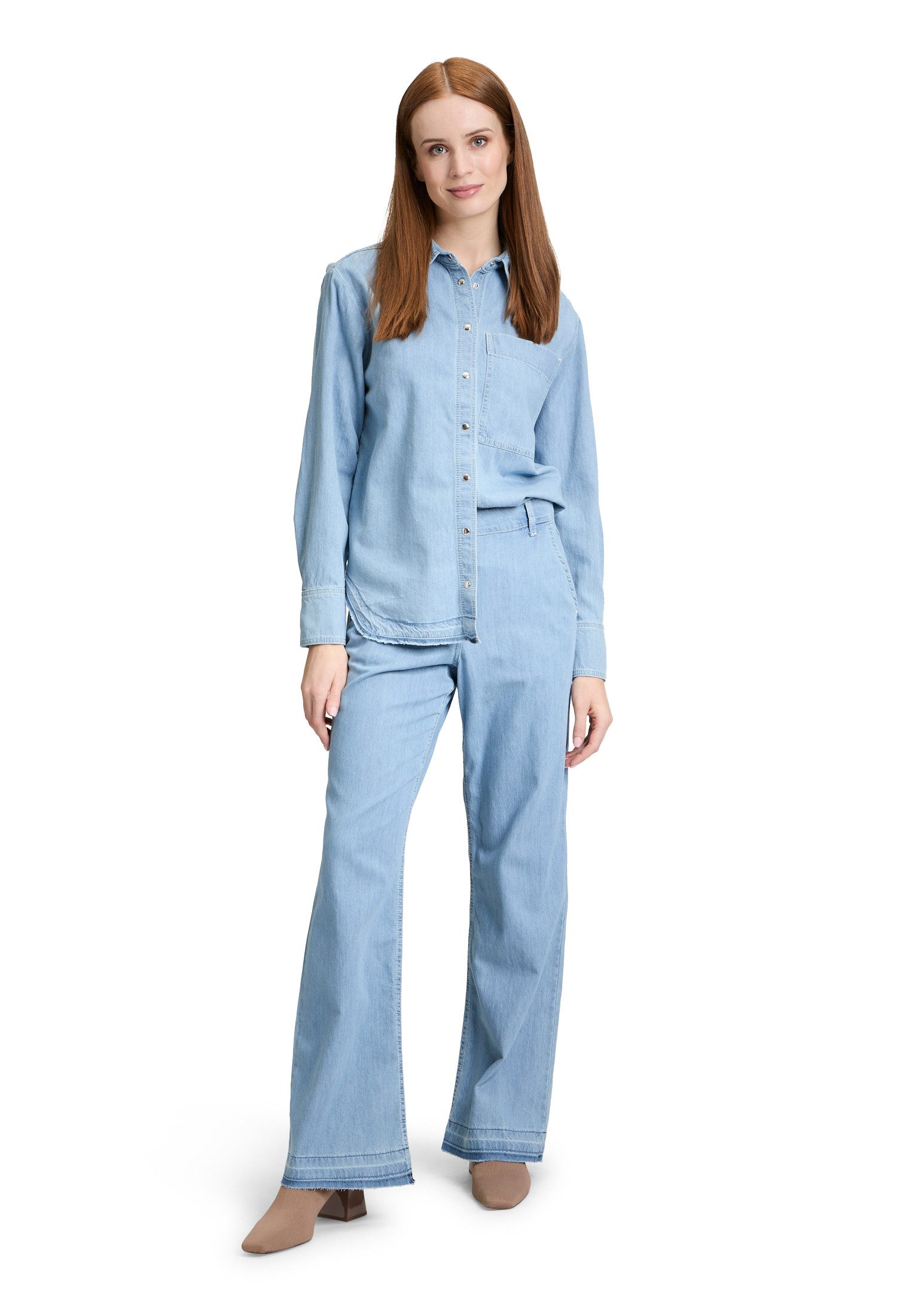 Betty Barclay Slim-fit-Jeans Damen mit offenem Saum