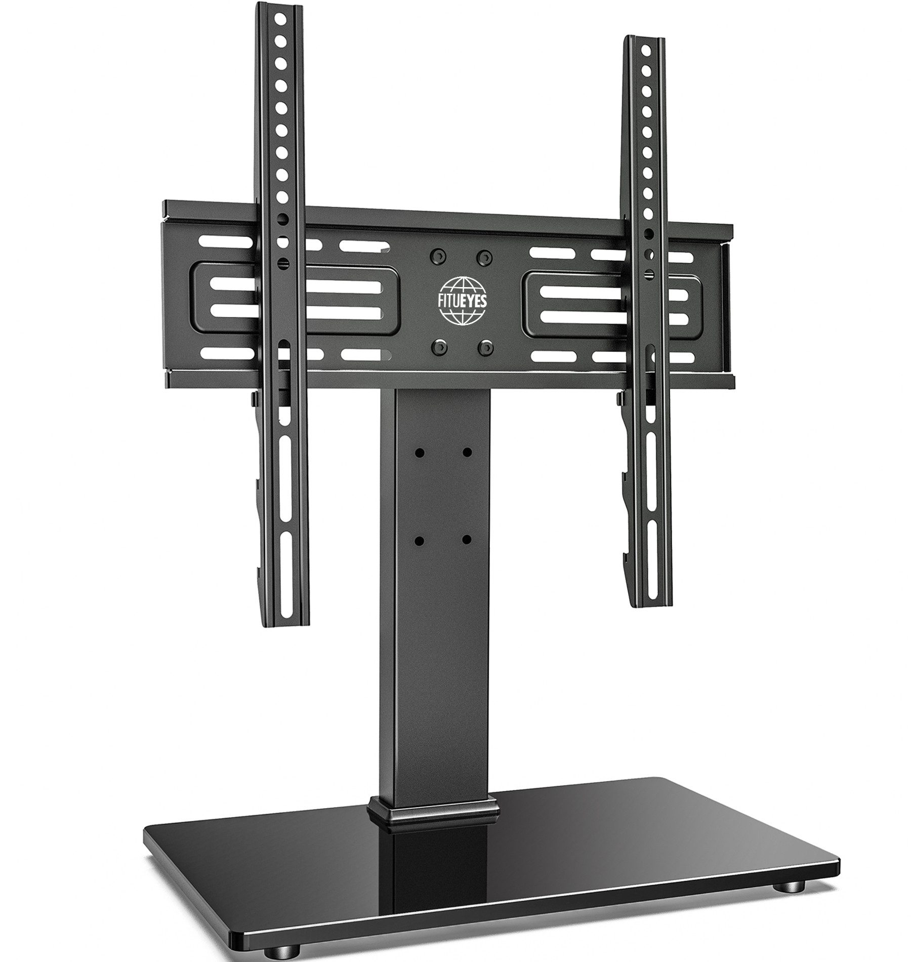 FITUEYES TV-Ständer TV-Halterung, Fernseher-Ständer, 27-55 Zoll, höhenverstellbar, (bis 55 Zoll, einfache Montage, mit rutschfesten Gummipads)