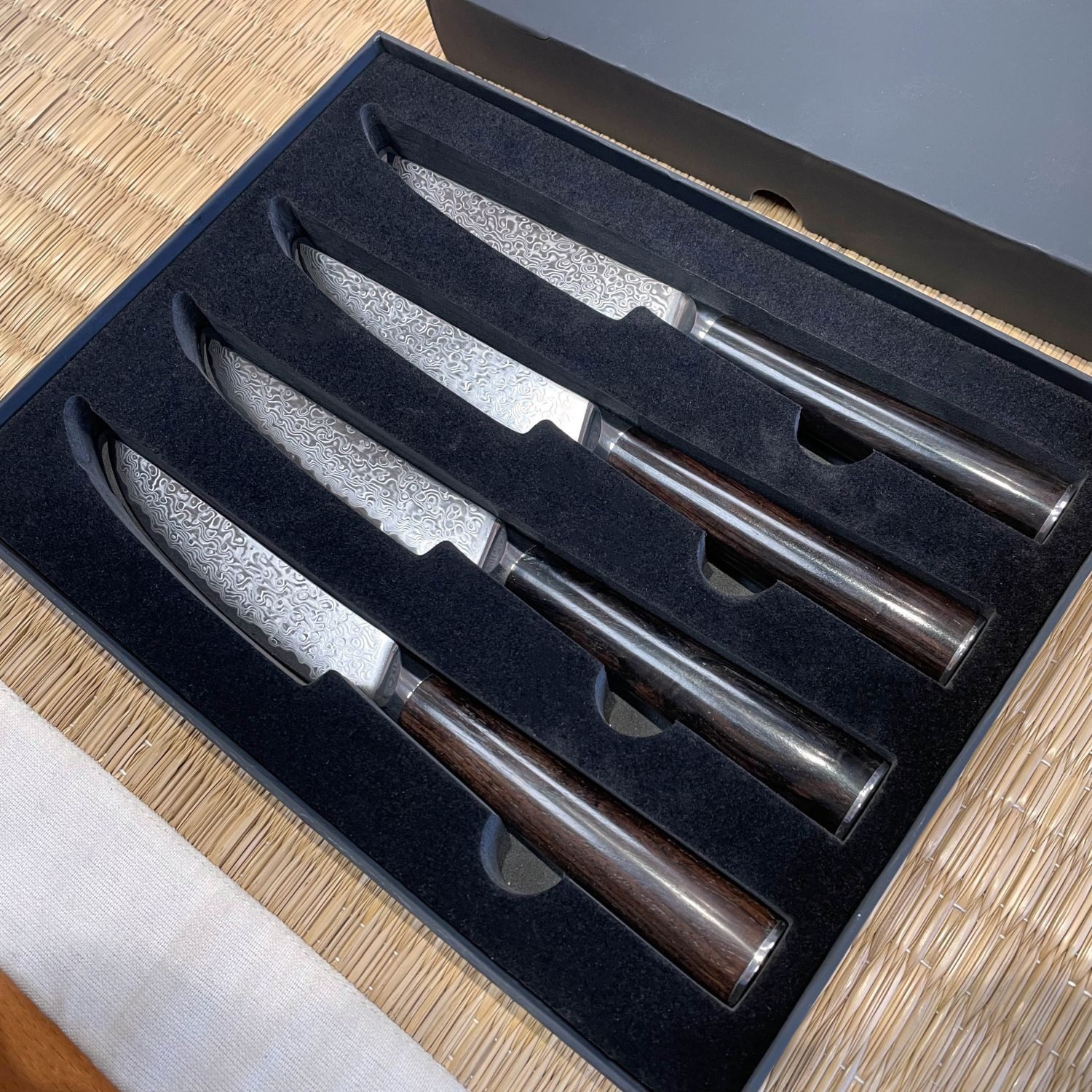 Ryoma Sakamoto Steakmesser Mit Ebenholzgriff (4 Stück), 4er Set