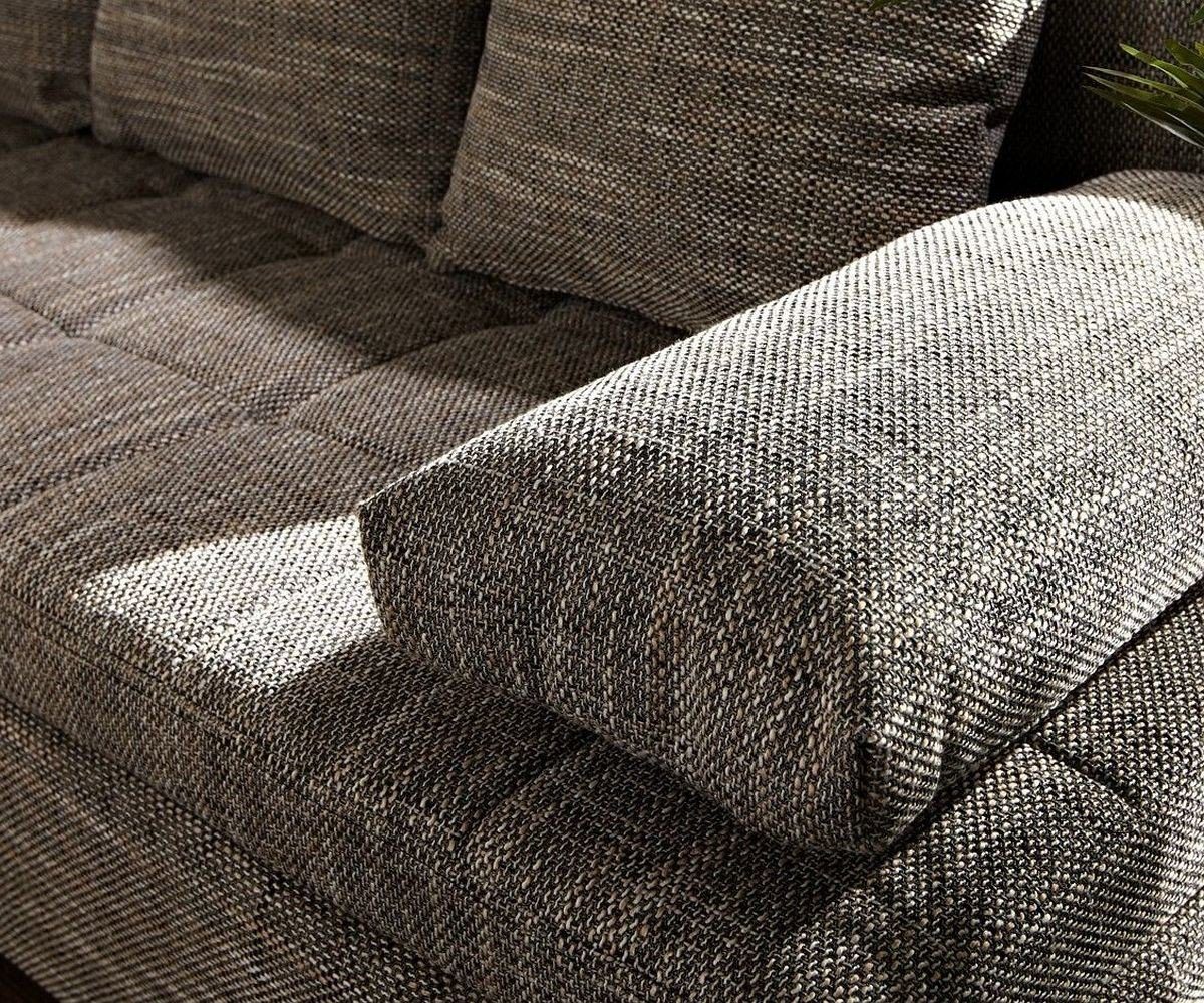 Ecksofa mane 200x155 Ecksofa DELIFE Schlaffunktion Juline, variabel Grau mit