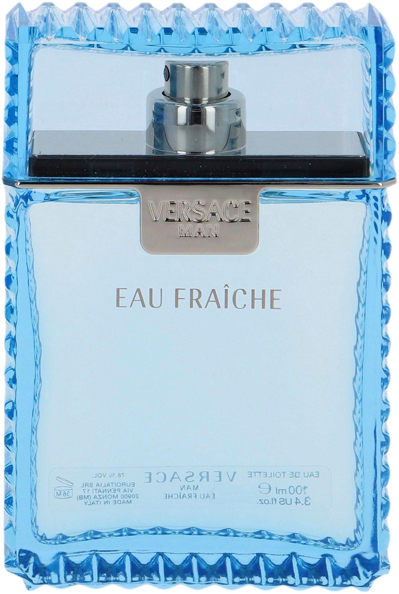 Versace Eau de Toilette Man Eau Fraiche, Glasflakon, Parfüm EDT, Herrenduft