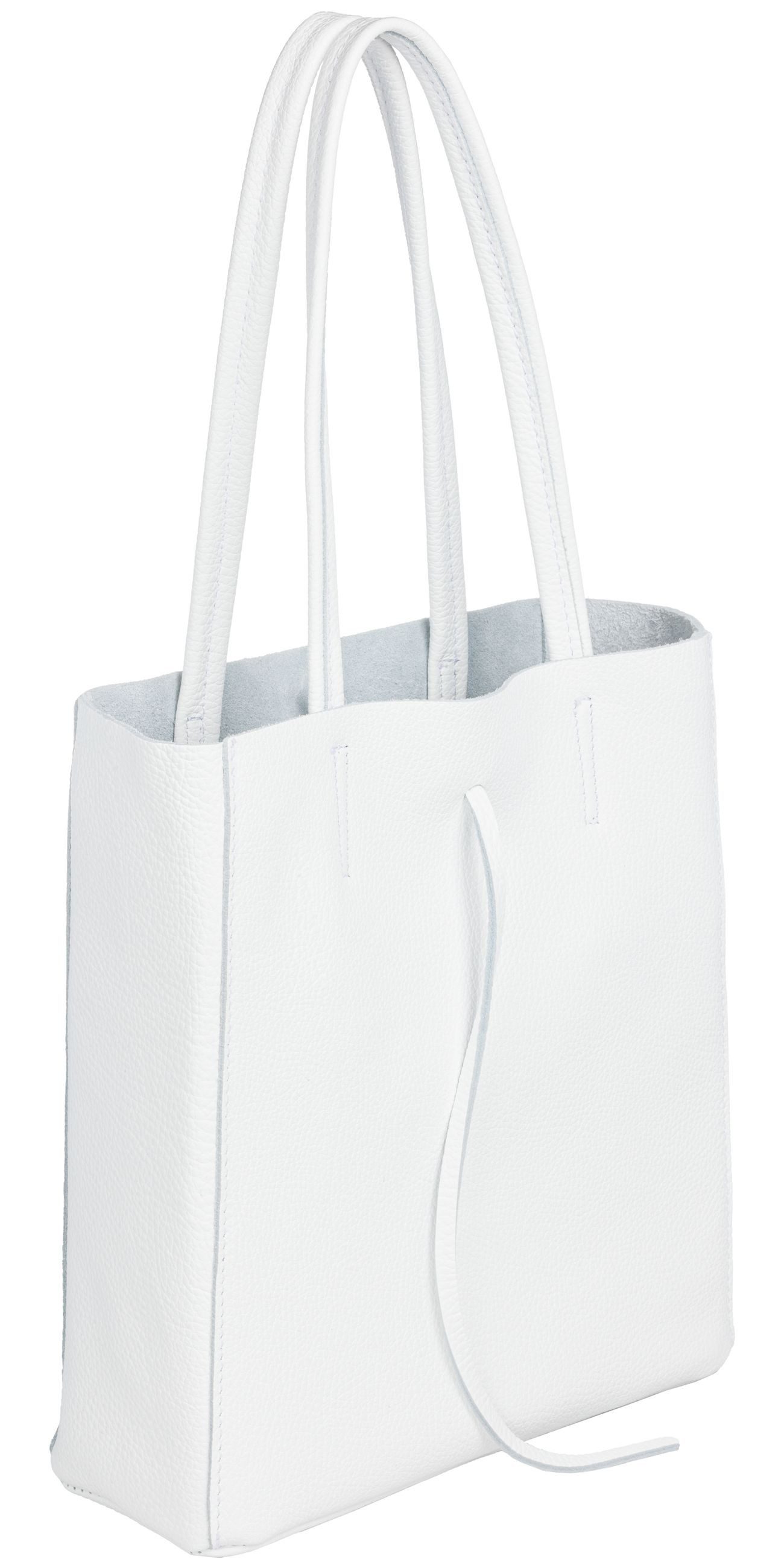 Caspar Schultertasche Mittelgroße Leder Shopper Damen Tasche - CLASSIC LINE günstig online kaufen