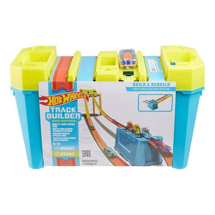 Mattel® Spielzeug-Flugzeug Mattel GLC95 - Hot Wheels - Track Builder Unlimited Mehrspurige Speed Box