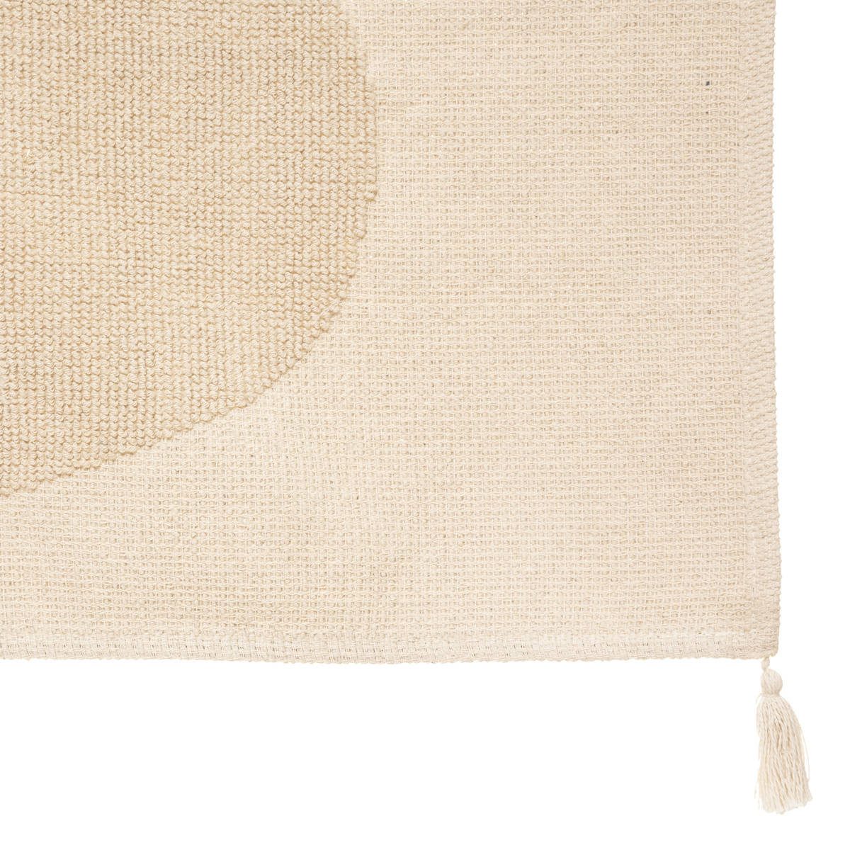 Atmosphera Créateur d'intérieur Kinderteppich Kinderteppich aus Baumwolle BÄR mit Fransen, 90 x 60 cm, Höhe: 5 mm