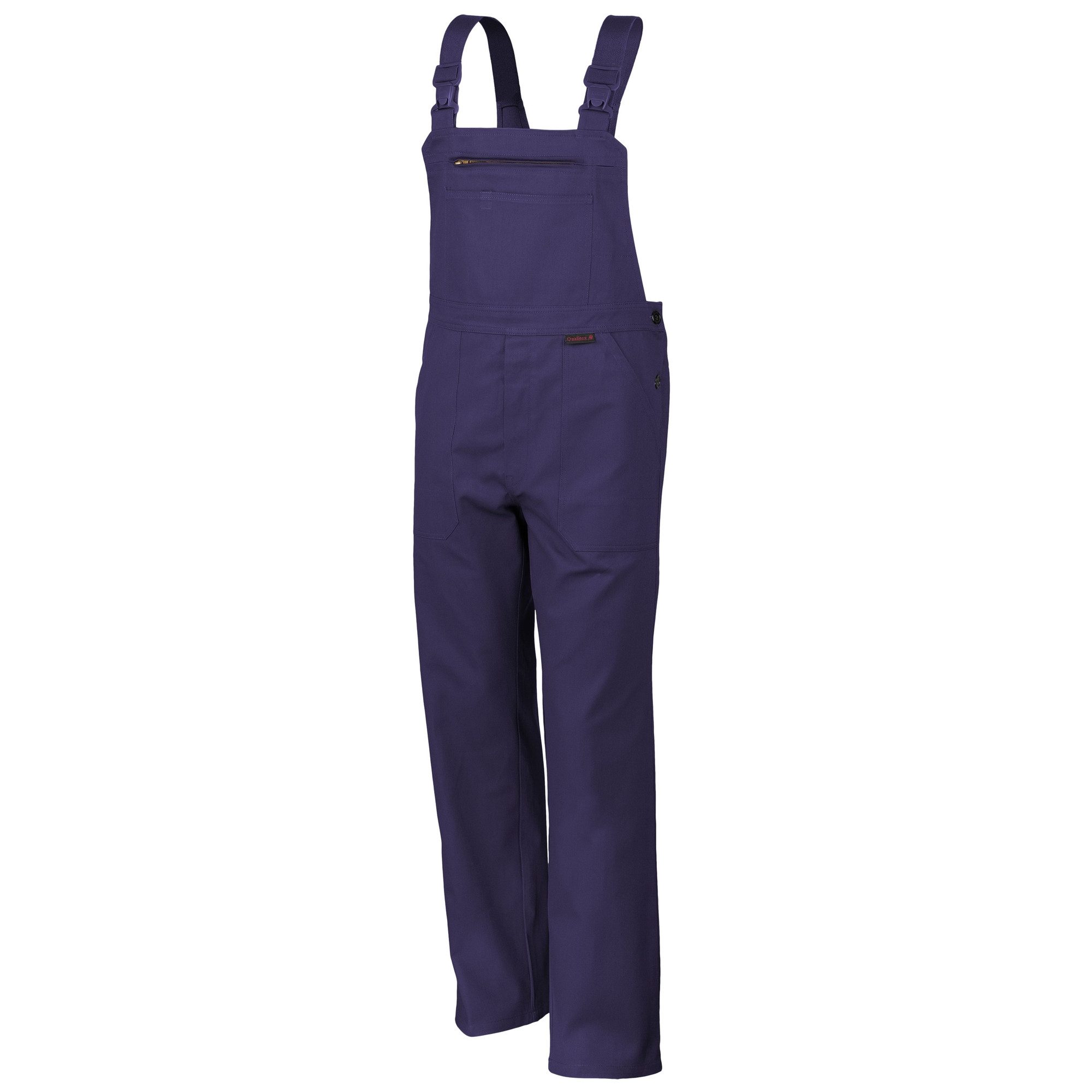 Qualitex Workwear Arbeitslatzhose classical Latzhose - pflegeleichter Blaumann aus reiner Baumwolle