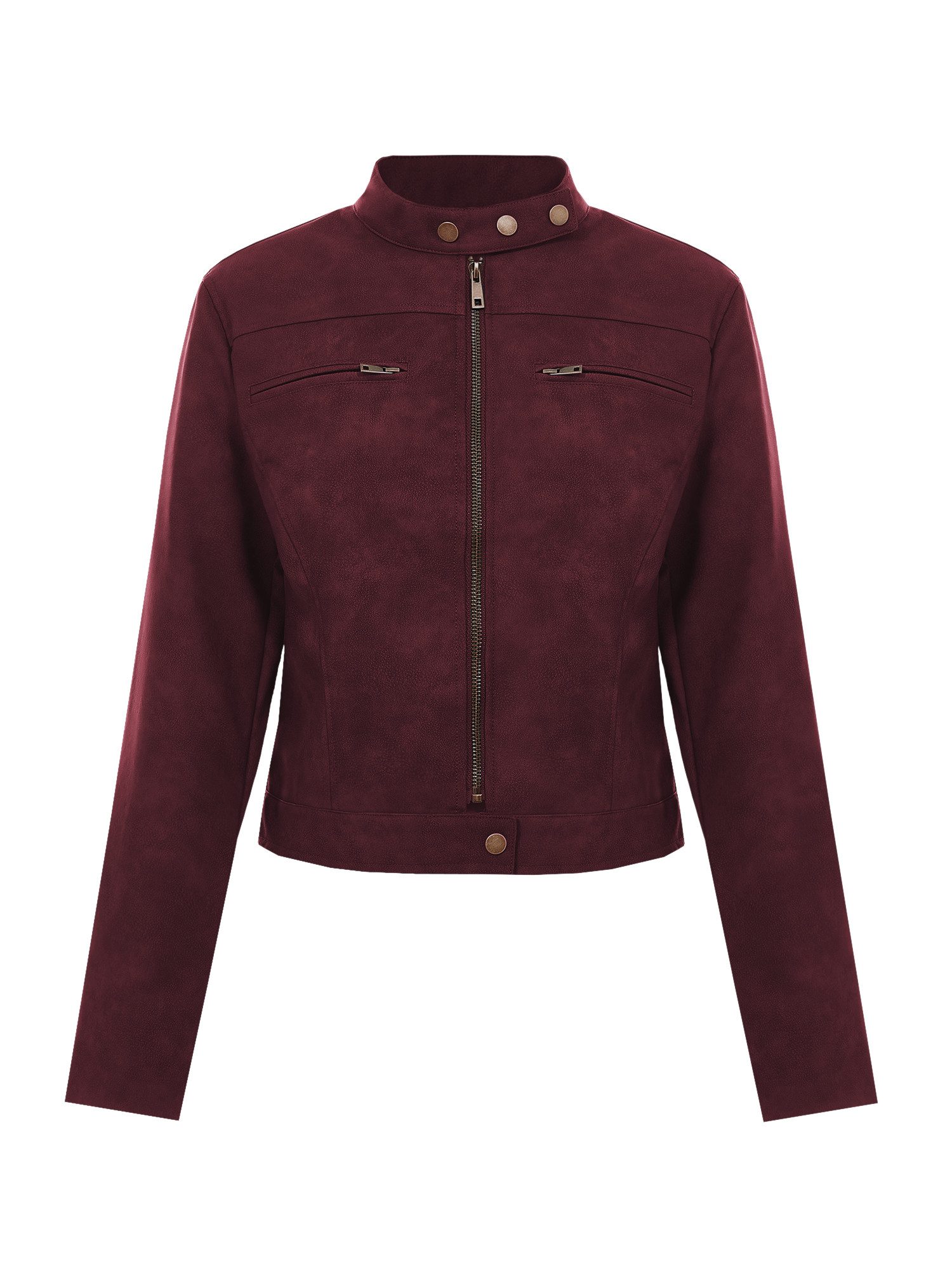 Imily Bela Lederjacke Damen Kurze Jacken aus Kunstleder (Packung, 1-St., 1p günstig online kaufen