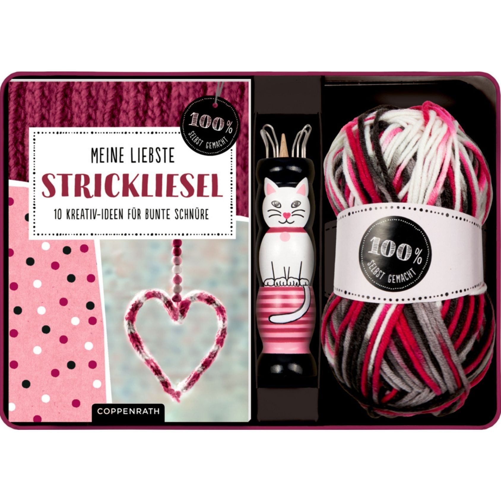 COPPENRATH DIE SPIEGELBURG Kreativset Strickliesel-Set „Meine liebste Strickliesel“ – Kreativset, (5-tlg), kinderleicht und macht Spaß