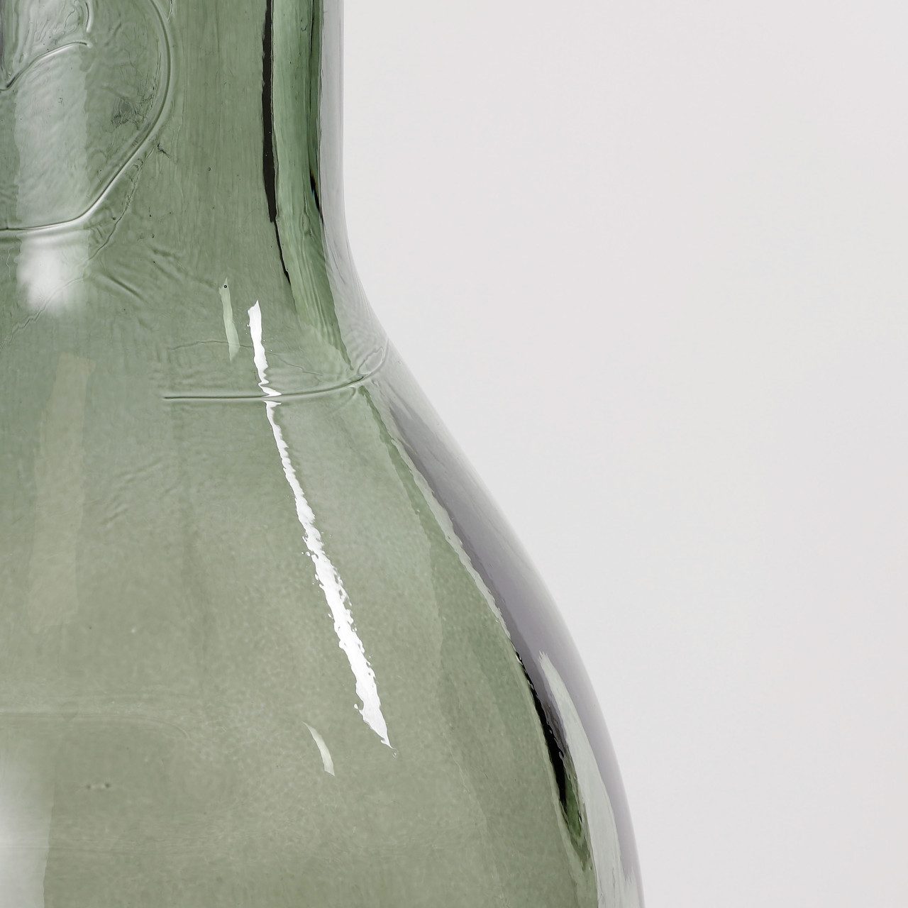 Mica Decorations Dekoobjekt Mica Glas Flasche Rioja grün, 50 x 15 cm