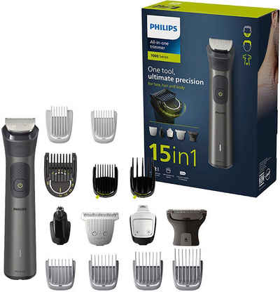 Philips Multifunktionstrimmer Series 7000 MG7940/15, All-in-One Trimmer, 15-in-1 für Gesicht, Körper und Kopfhaare