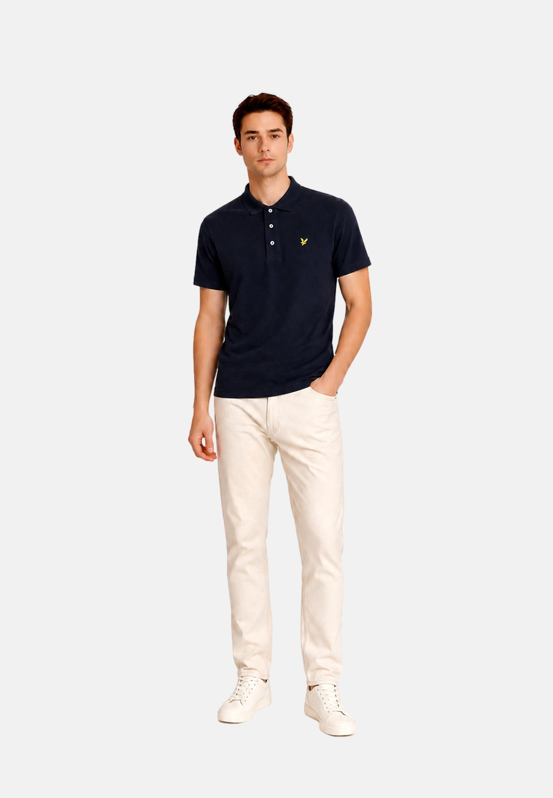 Lyle & Scott Poloshirt Poloshirt Kurzarmshirt mit Polokragen (1-tlg., 1)