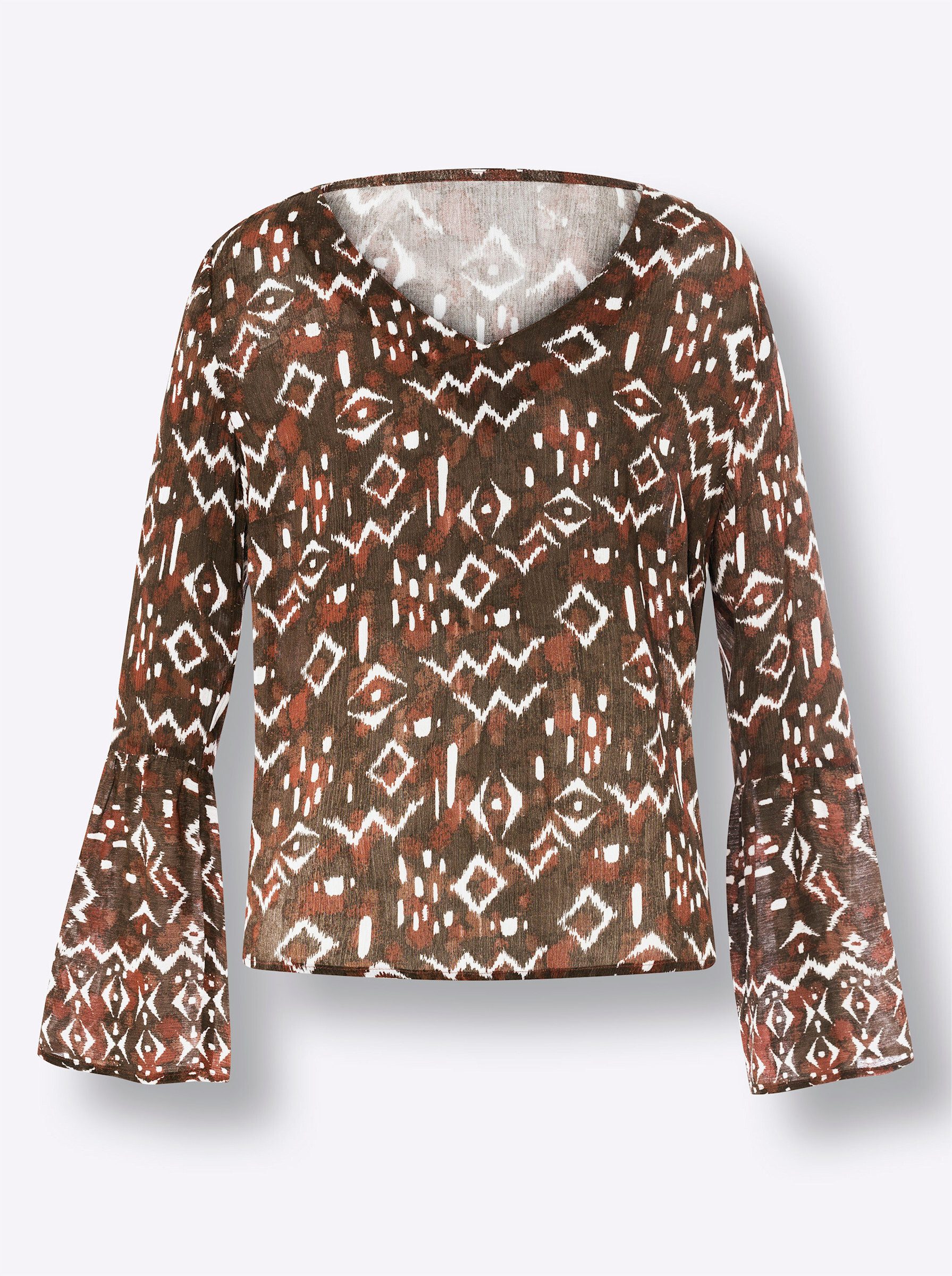 heine Klassische Bluse Druckbluse Langarm