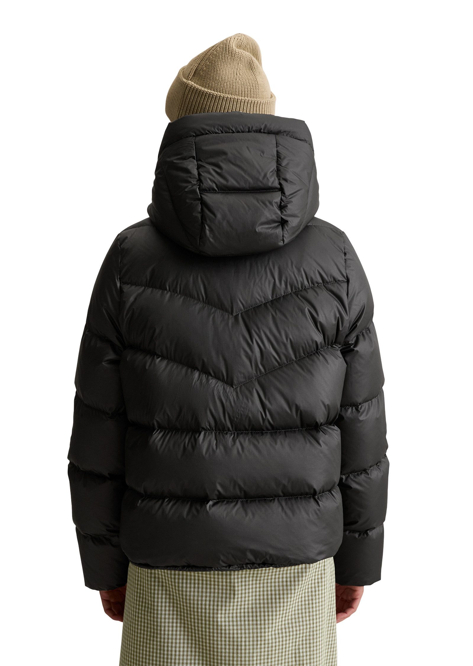 Marc O'Polo DENIM Steppjacke Winterjacke, regular fit, Stehkragen, abnehmbare Kapuze