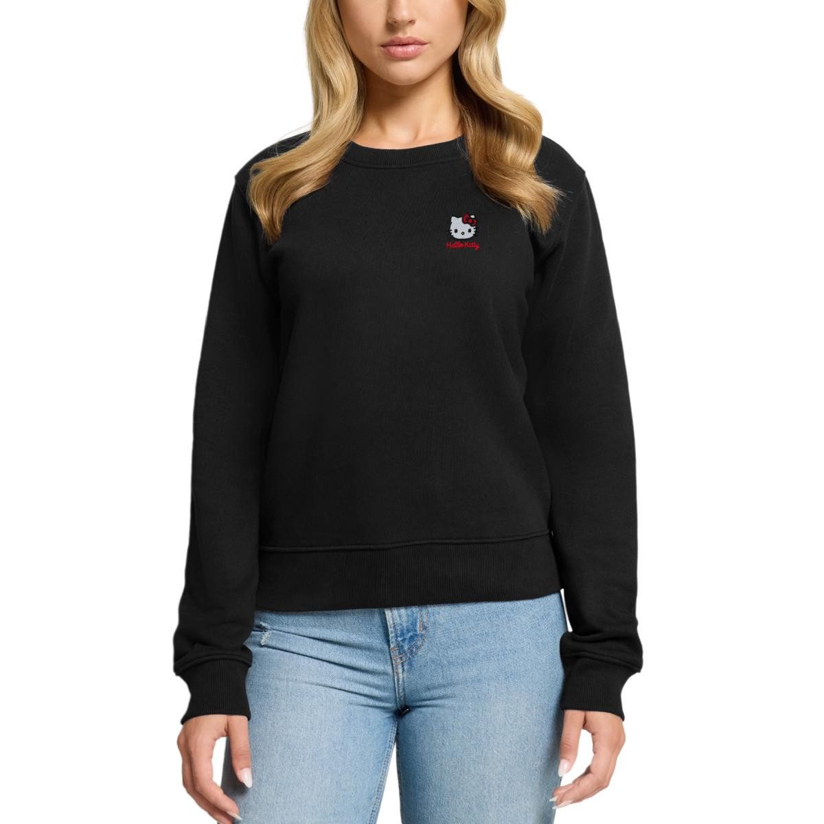 Spreadshirt Sweatshirt Hello Kitty Stick Portrait Damen Premium Pullover (1 günstig online kaufen