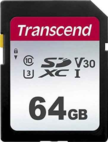 Transcend 300S SDXC 64GB Speicherkarte (64 GB, Class 10, 95 MB/s Lesegeschwindigkeit)