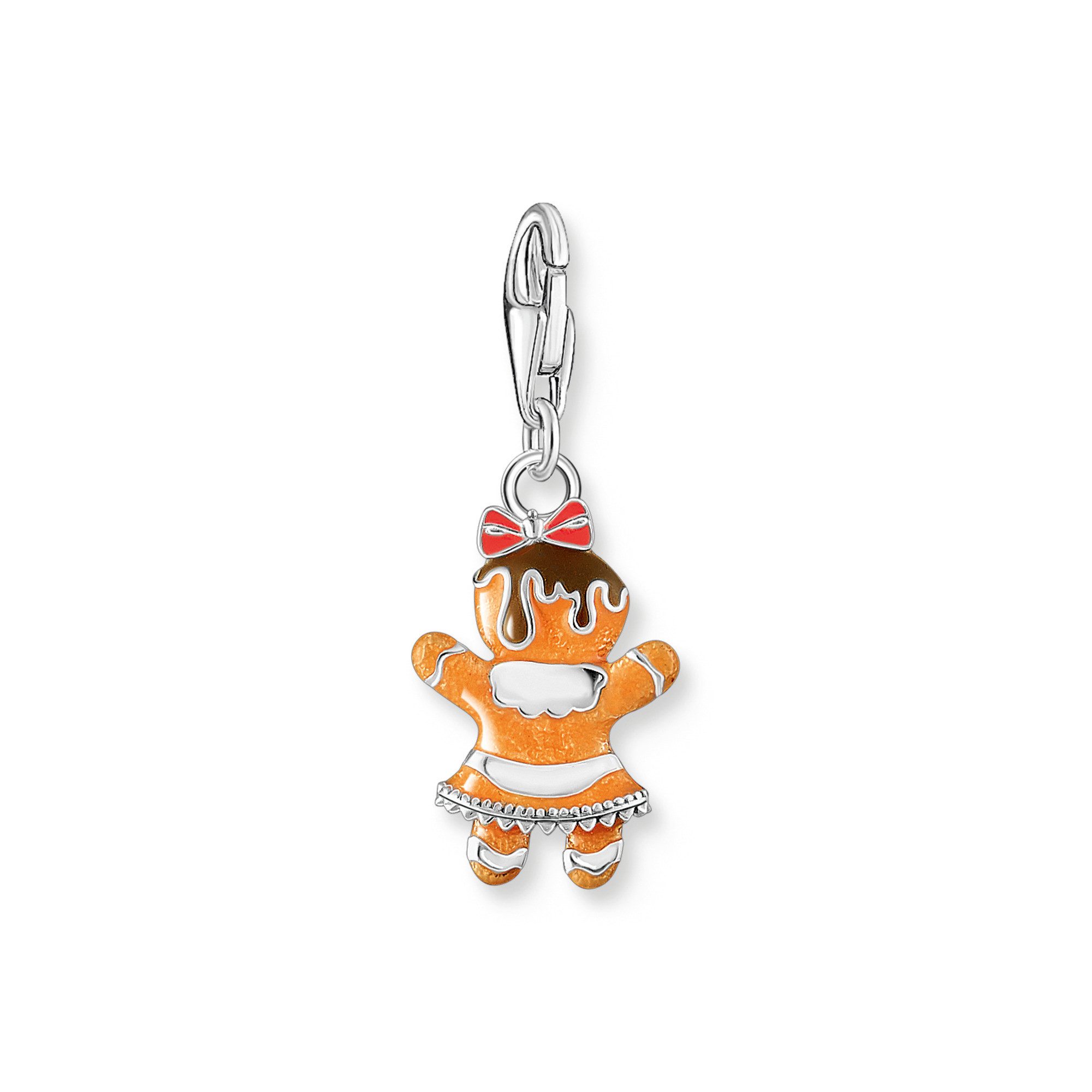 THOMAS SABO Charm-Einhänger Lebkuchen-Mädchen, mit Zirkonia (synth)