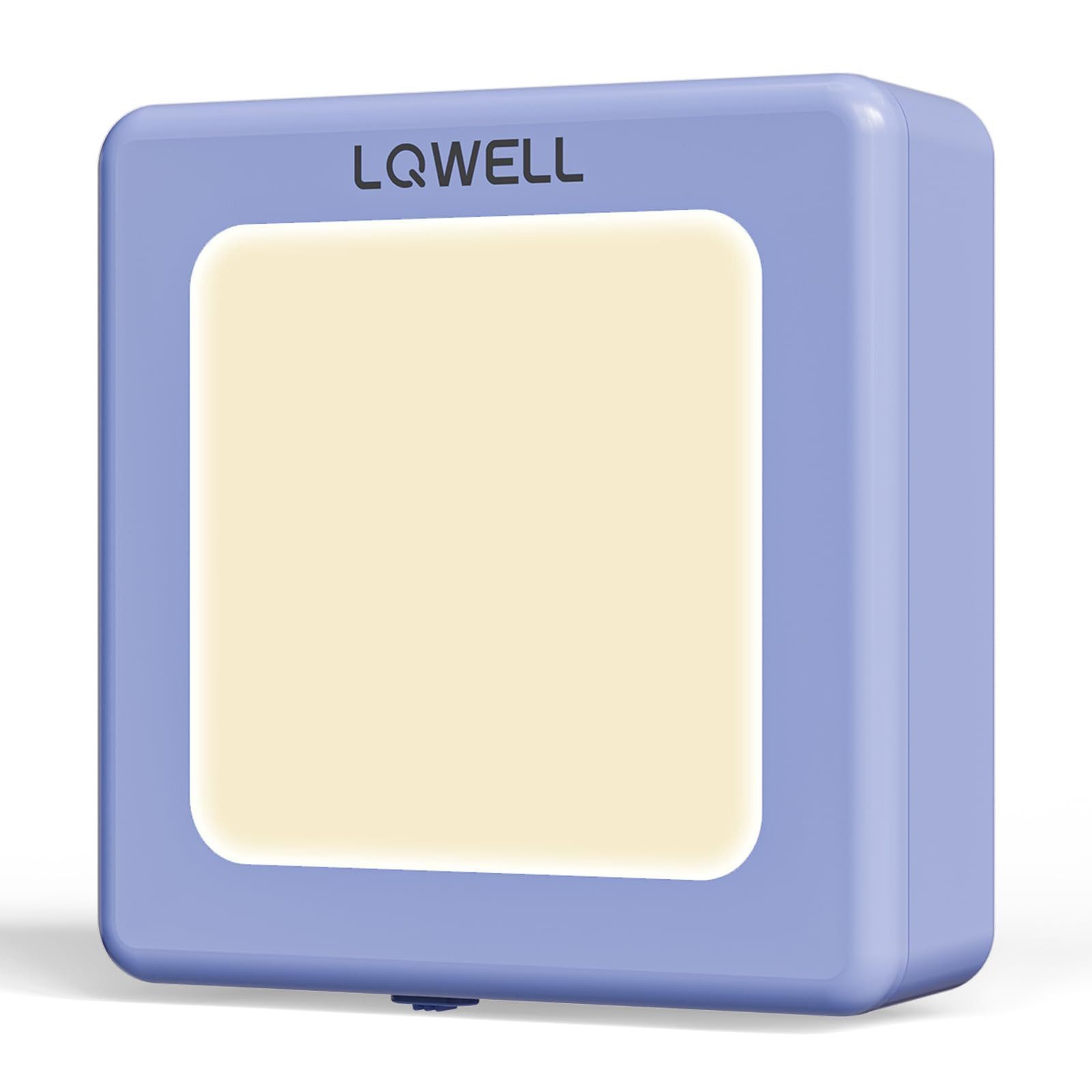 LQWELL LED Steckdosenleuchte Nachtlicht Steckdose Faltbar mit Dämmerungssensor, LED fest integriert, Nachtlampe Einstellbare Helligkeit, Automatisch Steckdosenlicht, Orientierungslicht Warmweiß, Bewegungsmelder, 1/2/3 Stück LED Nachtlicht Kinder