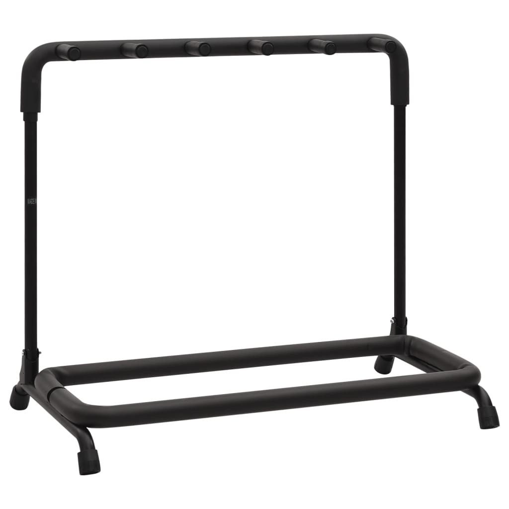 Gitarrenständer Gitarrenständer Klappbar 5-fach Schwarz 74x41x66 cm Stahl