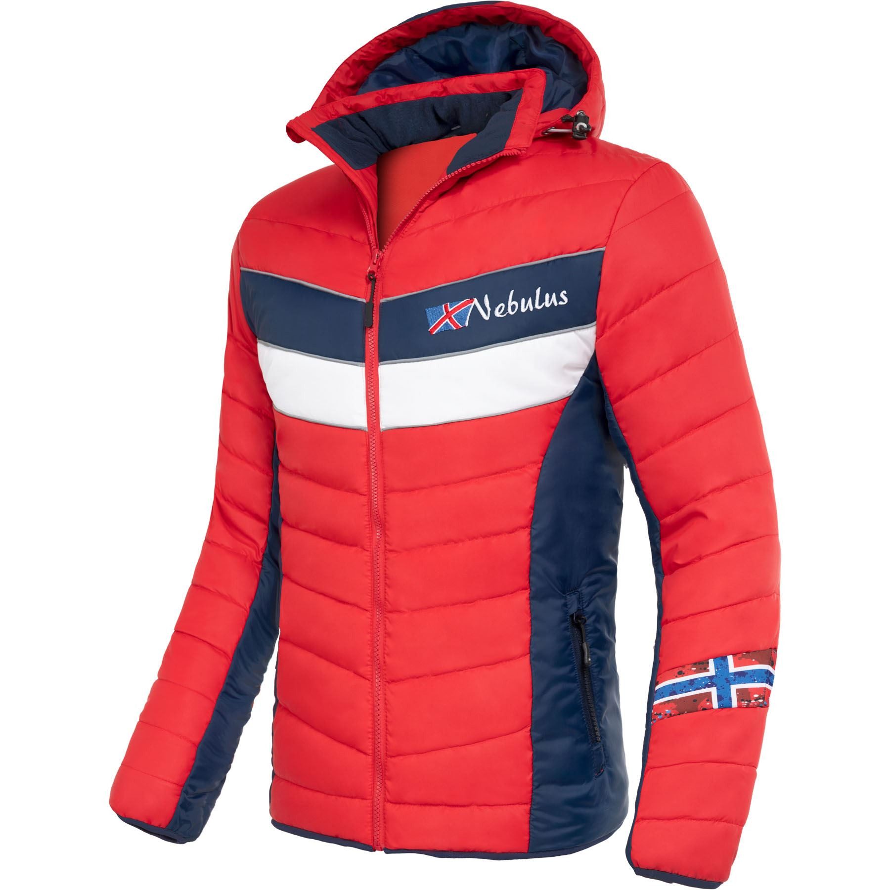 Nebulus Winterjacke NATURAL, P5016 - Herren, rot-navy, M