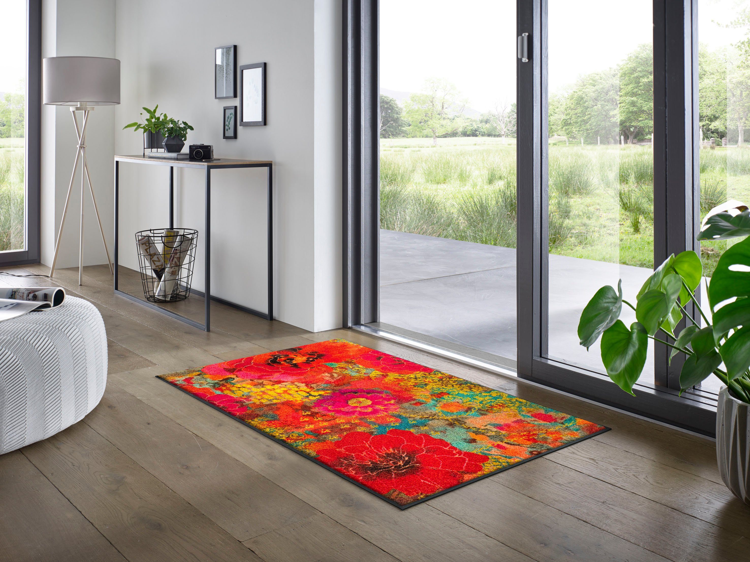 wash+dry by Kleen-Tex Teppich Flowerchains, rechteckig günstig online kaufen