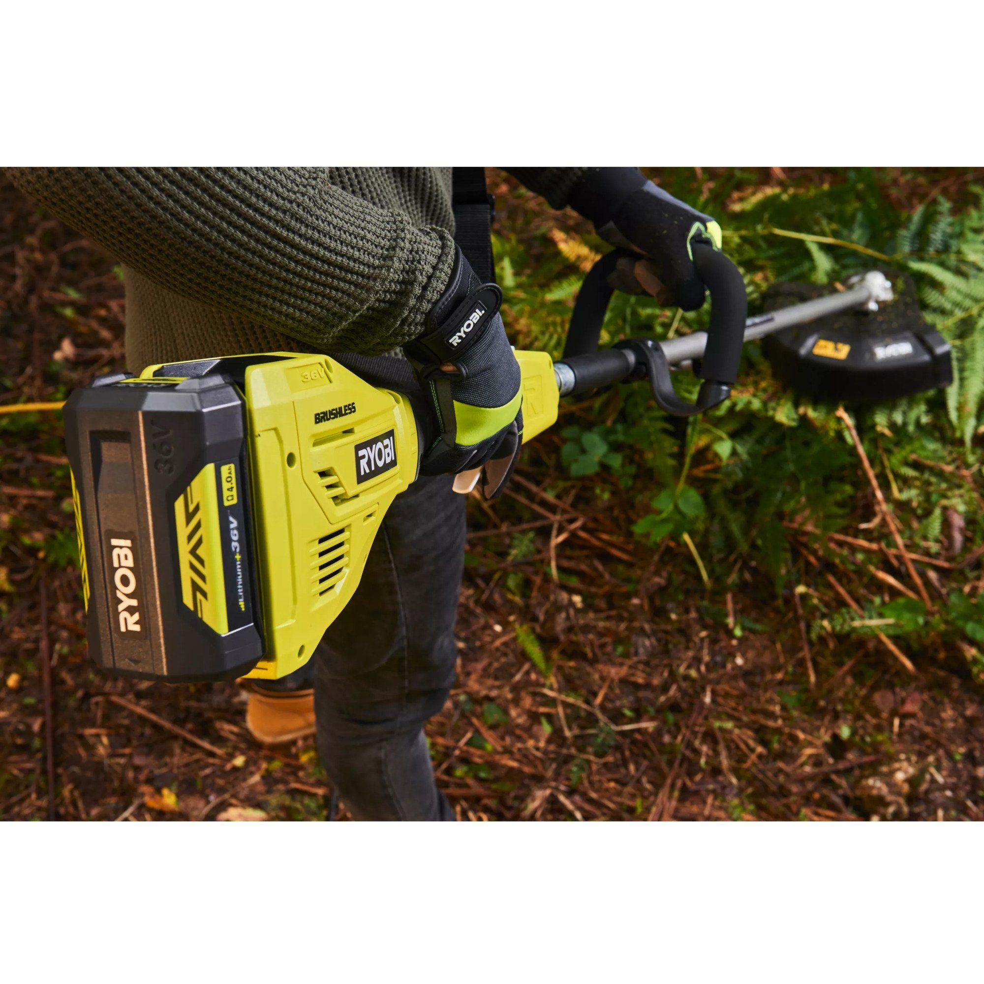 Ryobi Akku-Rasentrimmer Ryobi MAX POWER Akku-Rasentrimmer Expand-it, (ohne Akku und Ladegerät)