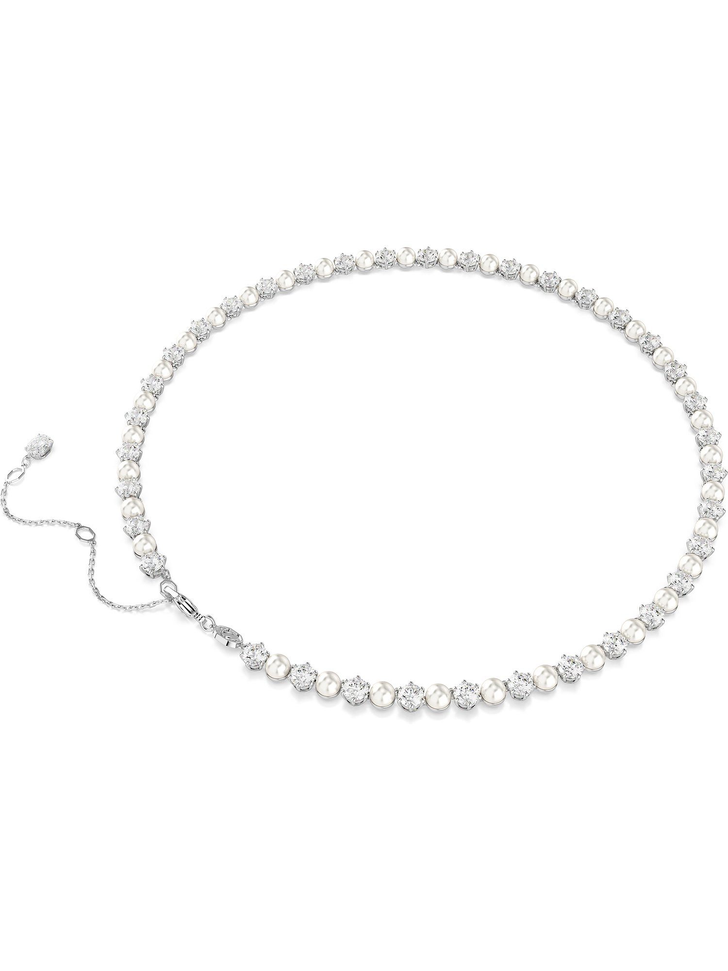 Swarovski Collier Swarovski Damen-Kette Metall Swarovski-Kristall günstig online kaufen