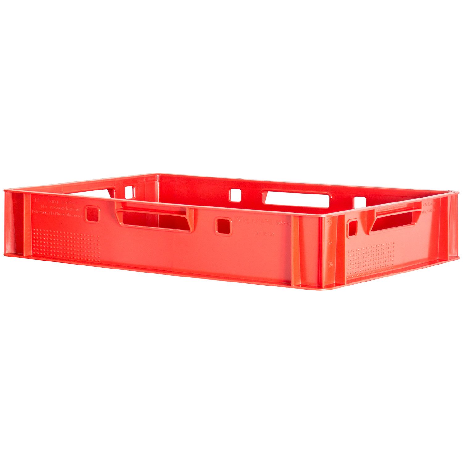 Kingpower Allzweckkiste 1x Fleischkiste Stapelkiste E1 Fleischerkiste Eurobox Metzgerkiste Rot