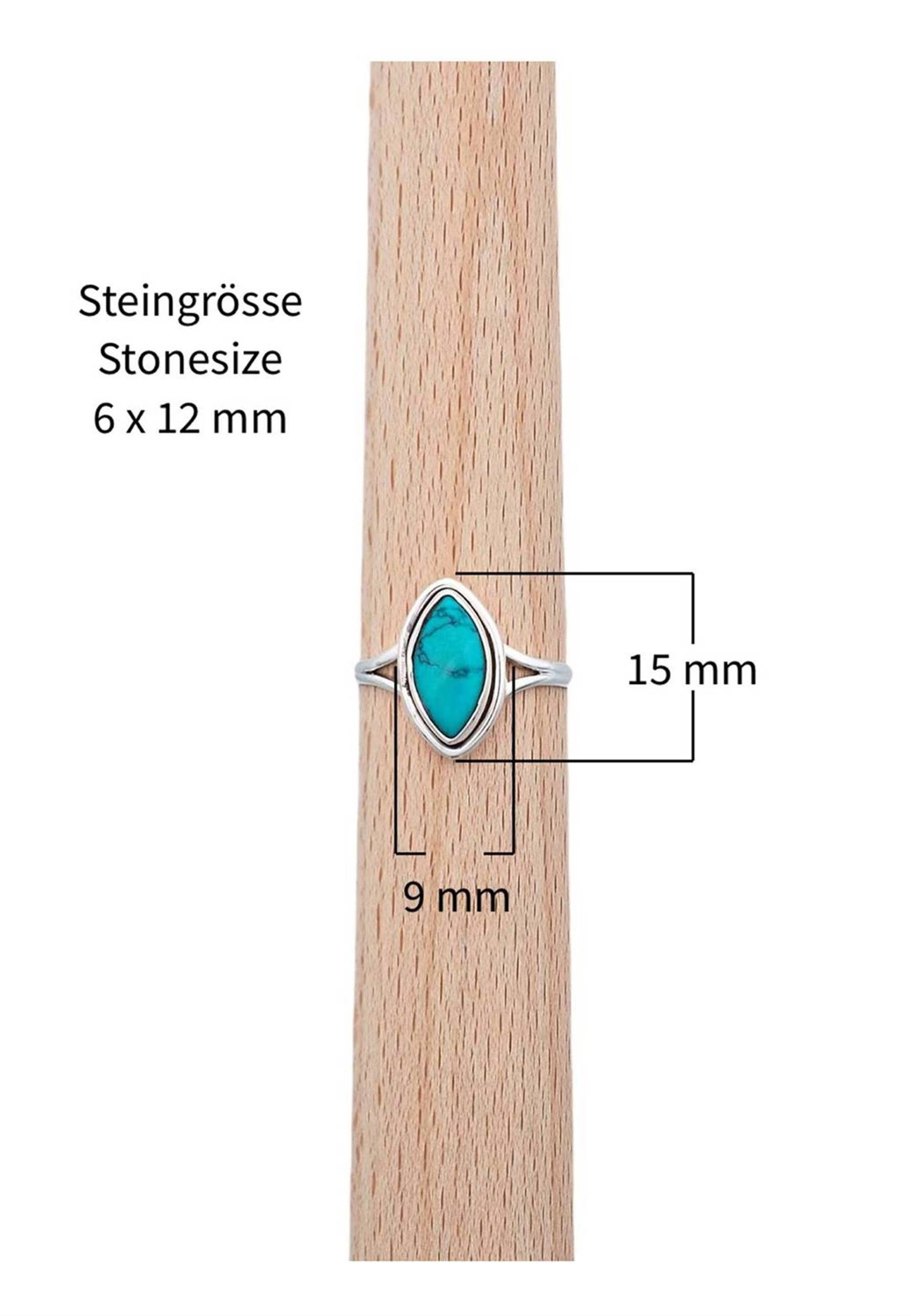 Silberring 925er Silber mantraroma mit Türkis