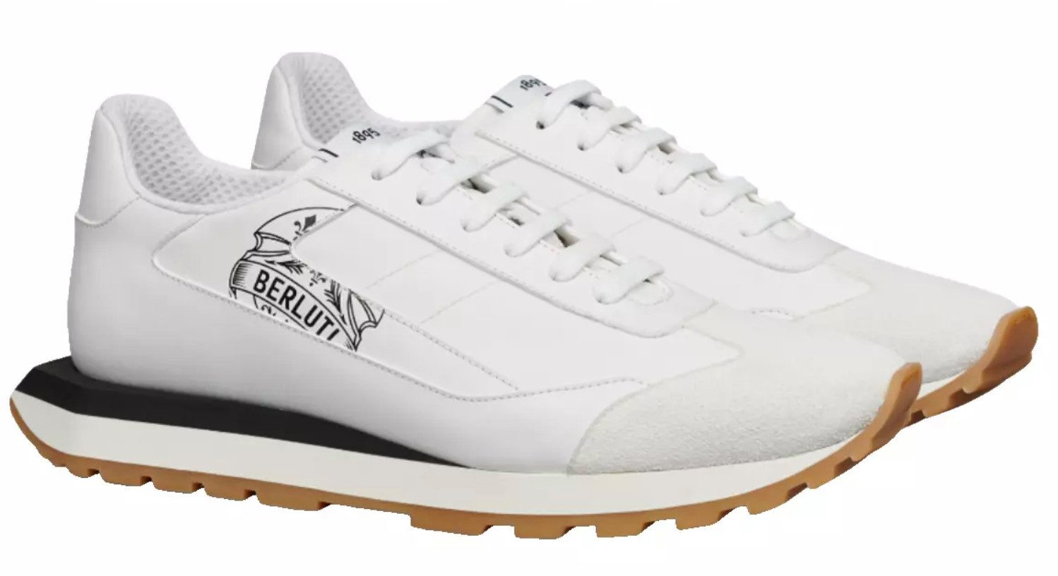 Berluti Signature Graphic Vitello Schuhe Sneaker Padded Collar, Designer-Em günstig online kaufen