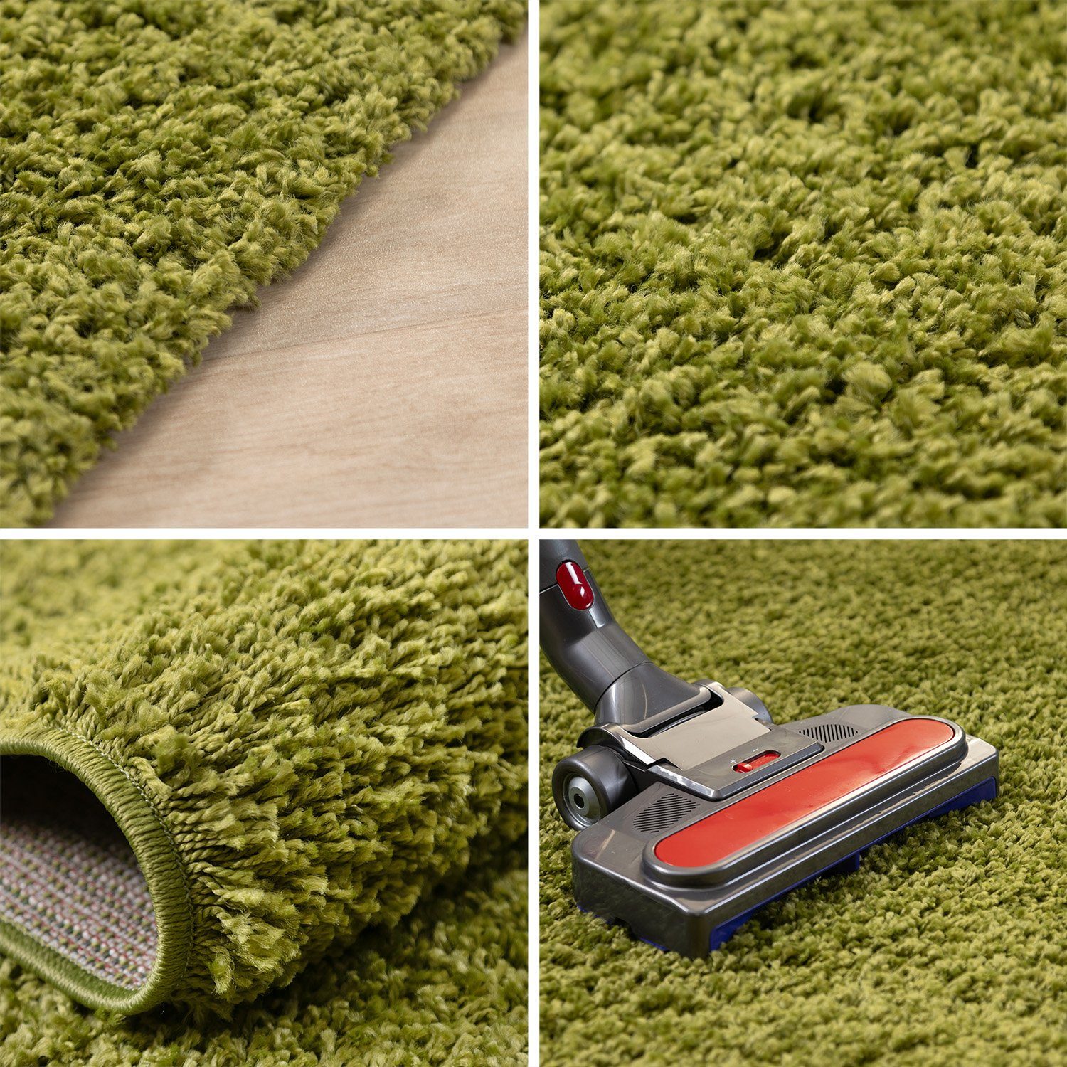 SIMPEX24 Teppich Unicolor - Einfarbig, Läufer, Höhe: 30 mm, Einfarbig Shagg günstig online kaufen