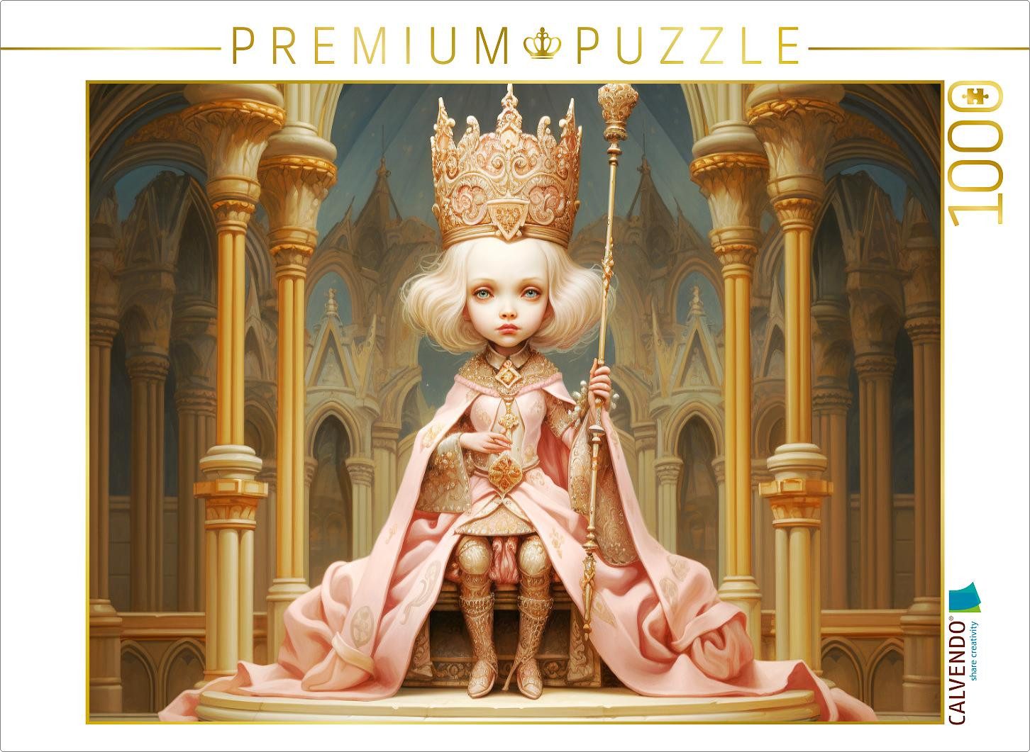 CALVENDO Puzzle CALVENDO Puzzle Königin des Mittelalters., 1000 Teile Lege-Größe 64 ×, 1000 Puzzleteile