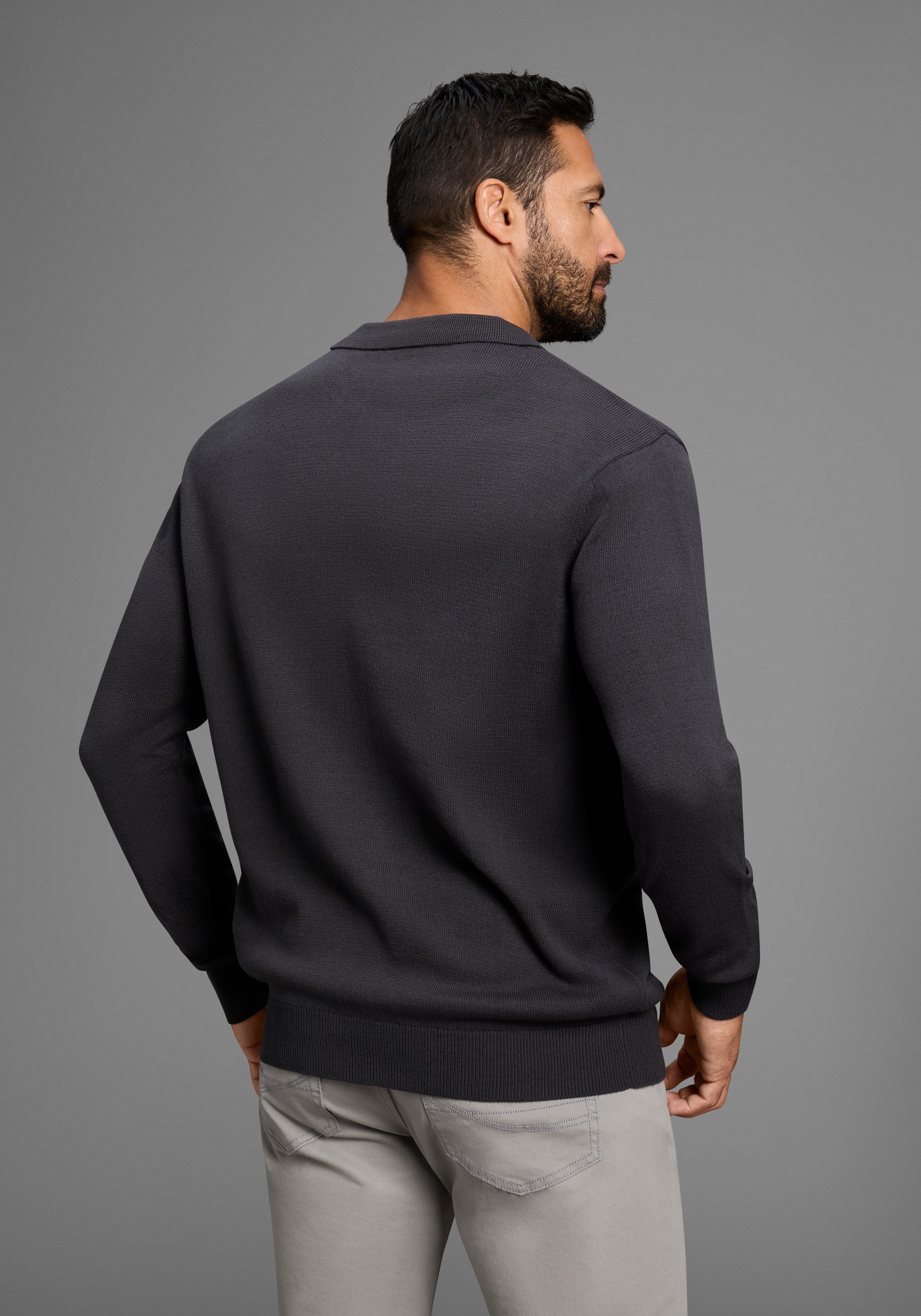 Man's World Polokragenpullover Neue Kollektion ! Feinstrick, ideal für die Übergangszeit, Basic Style