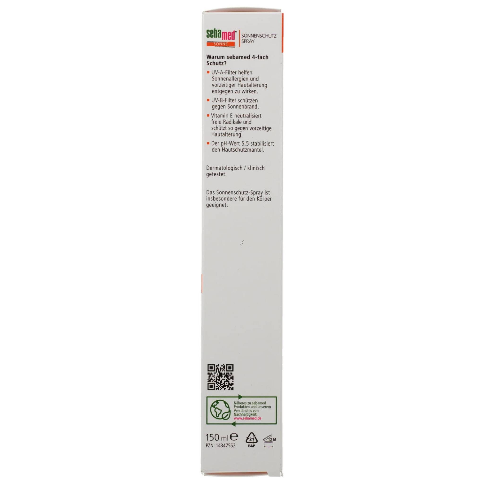 sebamed Sonnenschutzcreme SEBAMED Sonnenschutz Spray LSF 30 150ml PZN 14347552