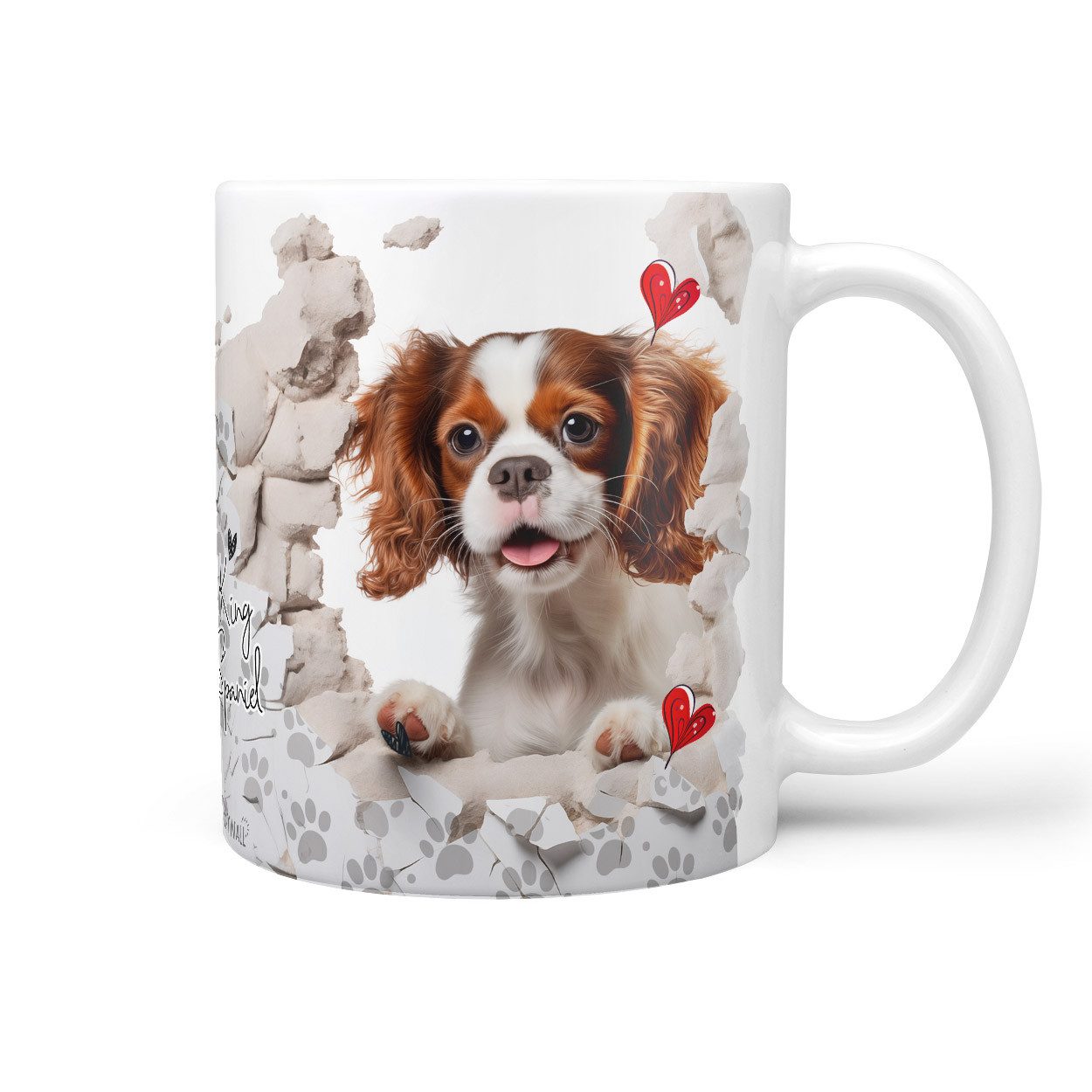 Sunnywall Tasse Cavalier King Charles - Hund Hunderasse - Geschenk für Hundeliebhaber, Keramik, inkl. Geschenkkarte