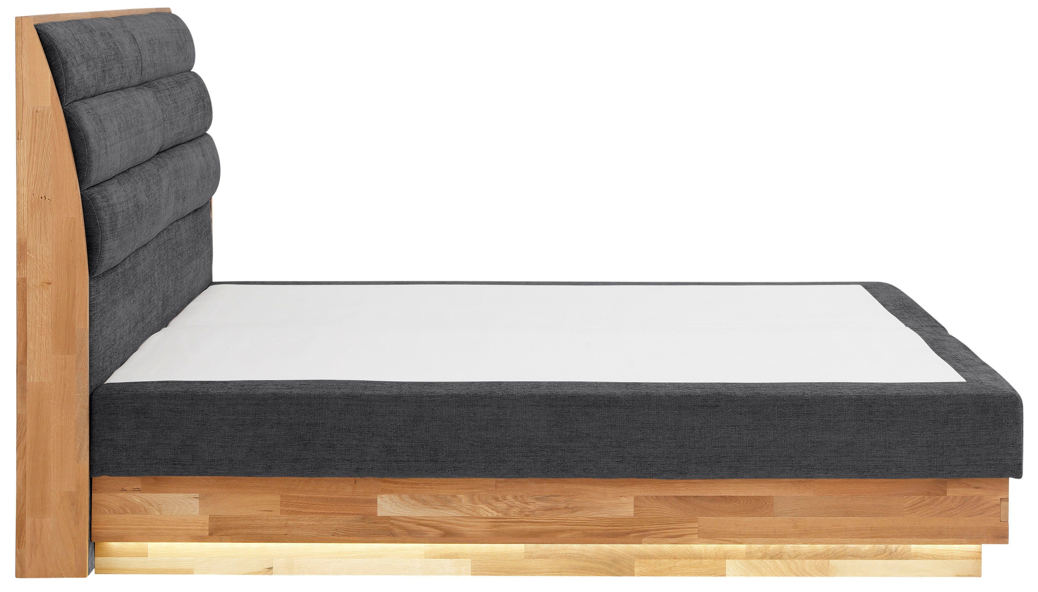 OTTO home Boxspringbett JENNA in verschiedenen Farben und Breiten erhältlich (inkl. 7-Zonen-TFK-Matratze und Topper), LED-Beleuchtung, mit zertifizierten, recyc – Bild 5 von 5