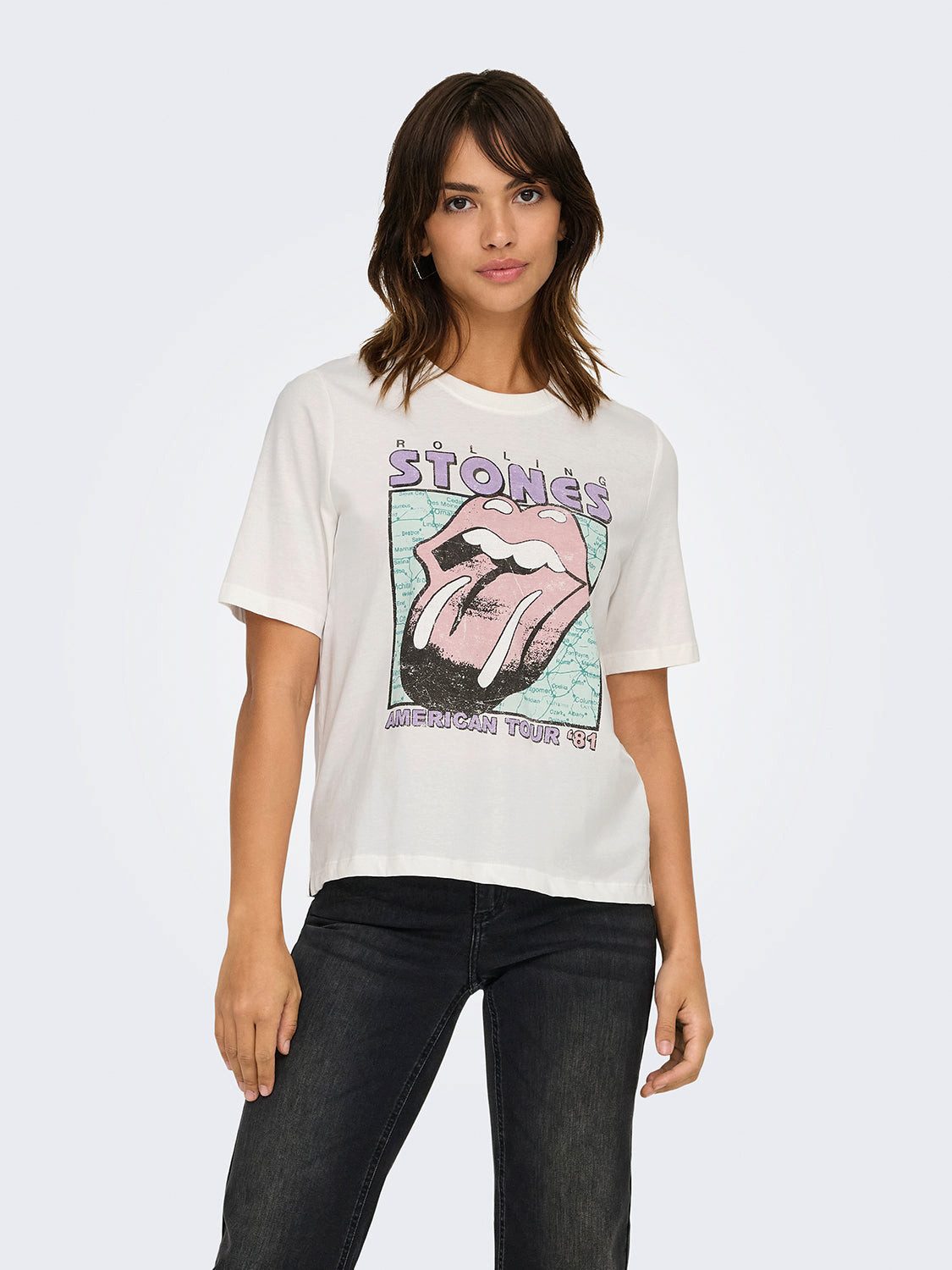 ONLY T-Shirt ROLLING STONES (1-tlg) günstig online kaufen