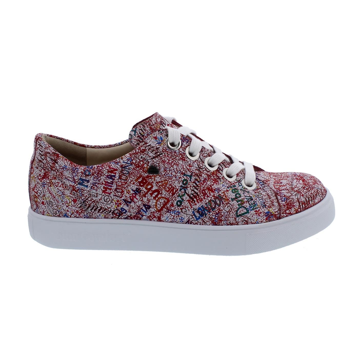 Finn Comfort Elpaso - Sneaker, Words (Glattleder), rosso, Wechselfußbe Schnürschuh