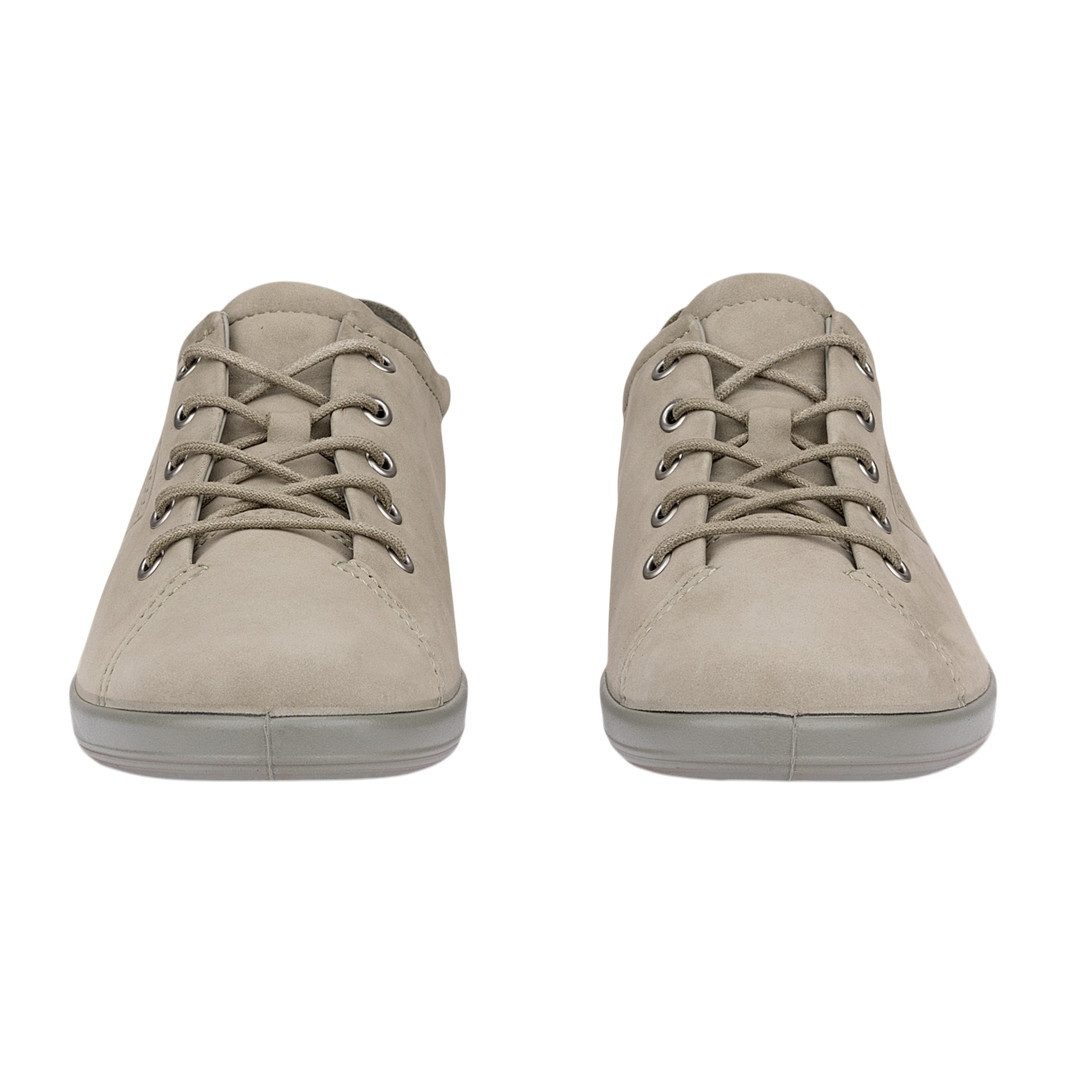 Ecco Soft 2.0 Tie (leichte und flexible Sohle) grau Damen Sneaker – Bild 3 von 5