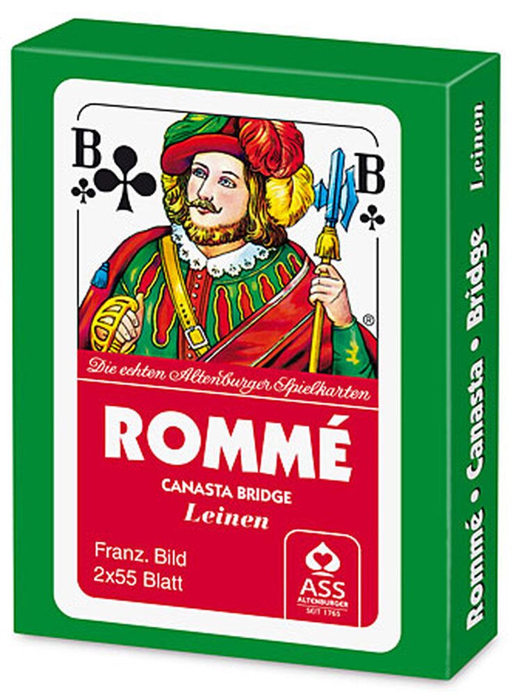 Cartamundi Spiel Rommé mit Leinenprägung - französisches Bild
