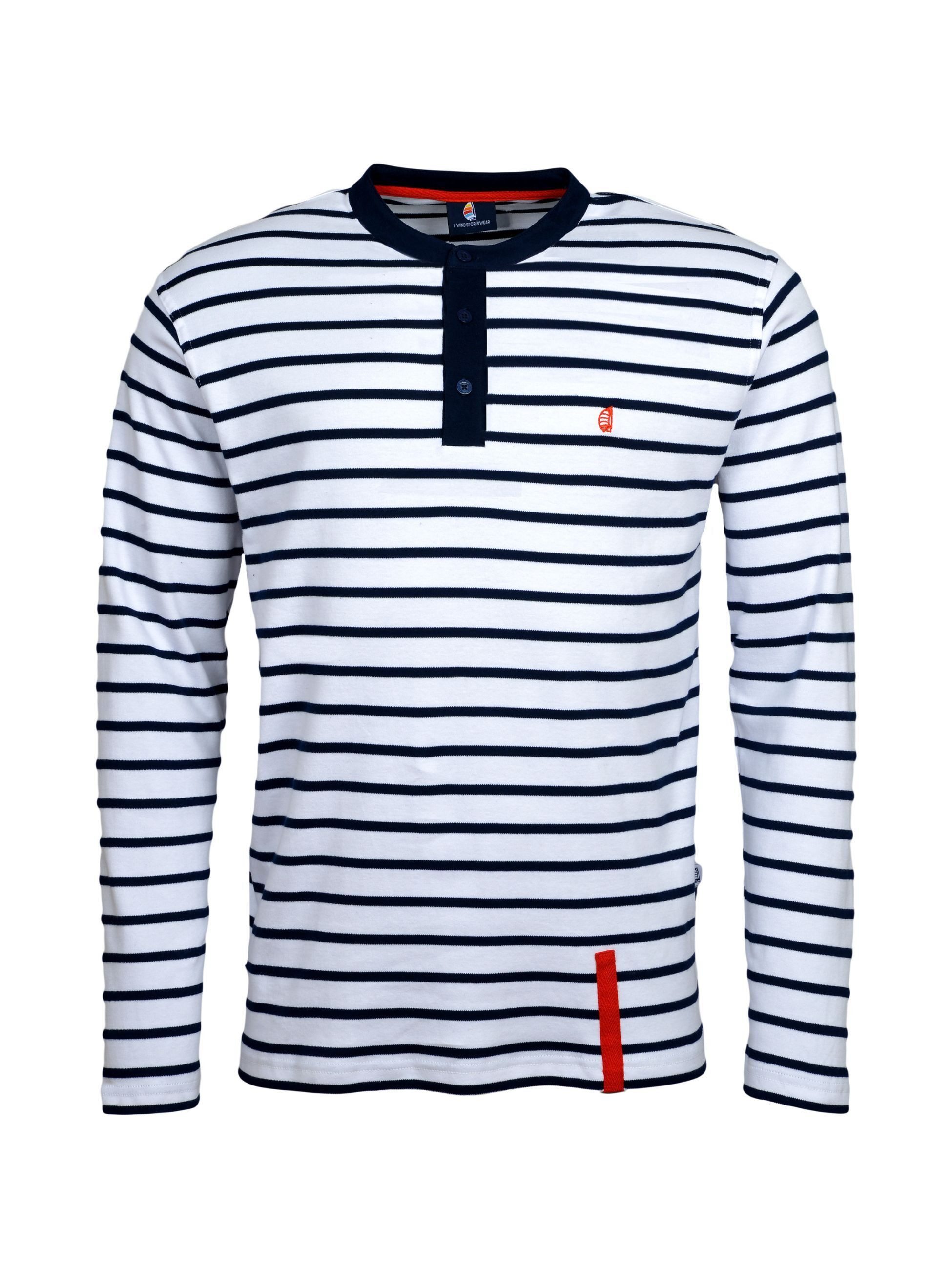 Wind sportswear Longsweatshirt Herren Polo Pique günstig online kaufen