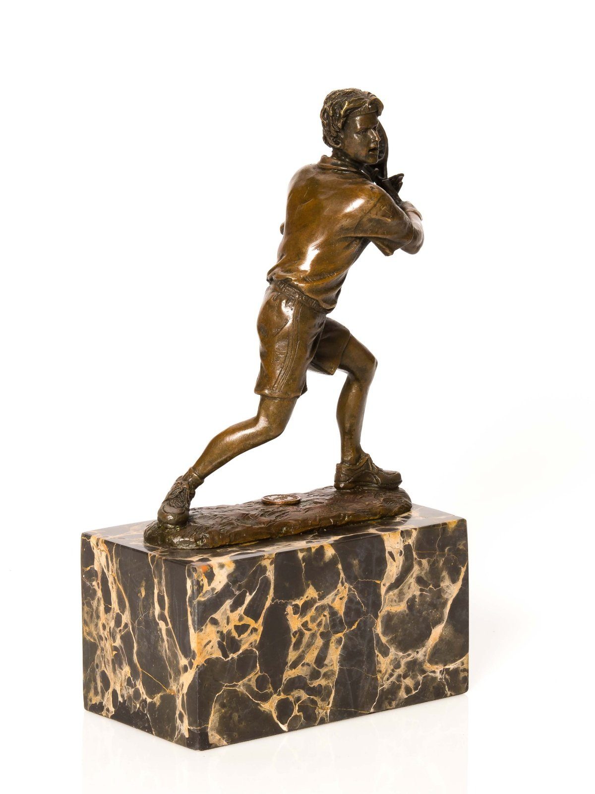 Tennis Trophäe Tennisspieler Skulptur Stat Verein Aubaho Pokal Skulptur Bronzeskulptur