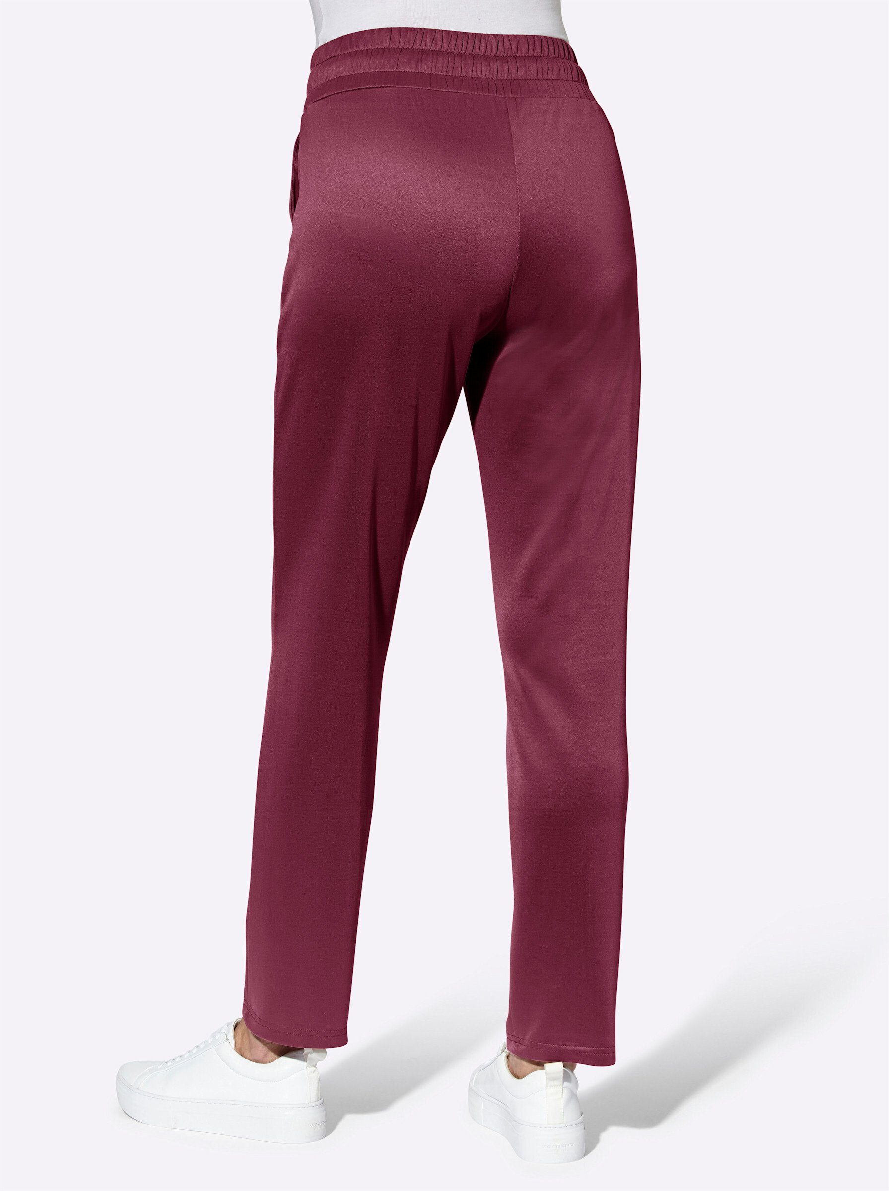 Sieh an! Jerseyhose Hose komfortabel mit Rundum-Dehnbund und Bindeband