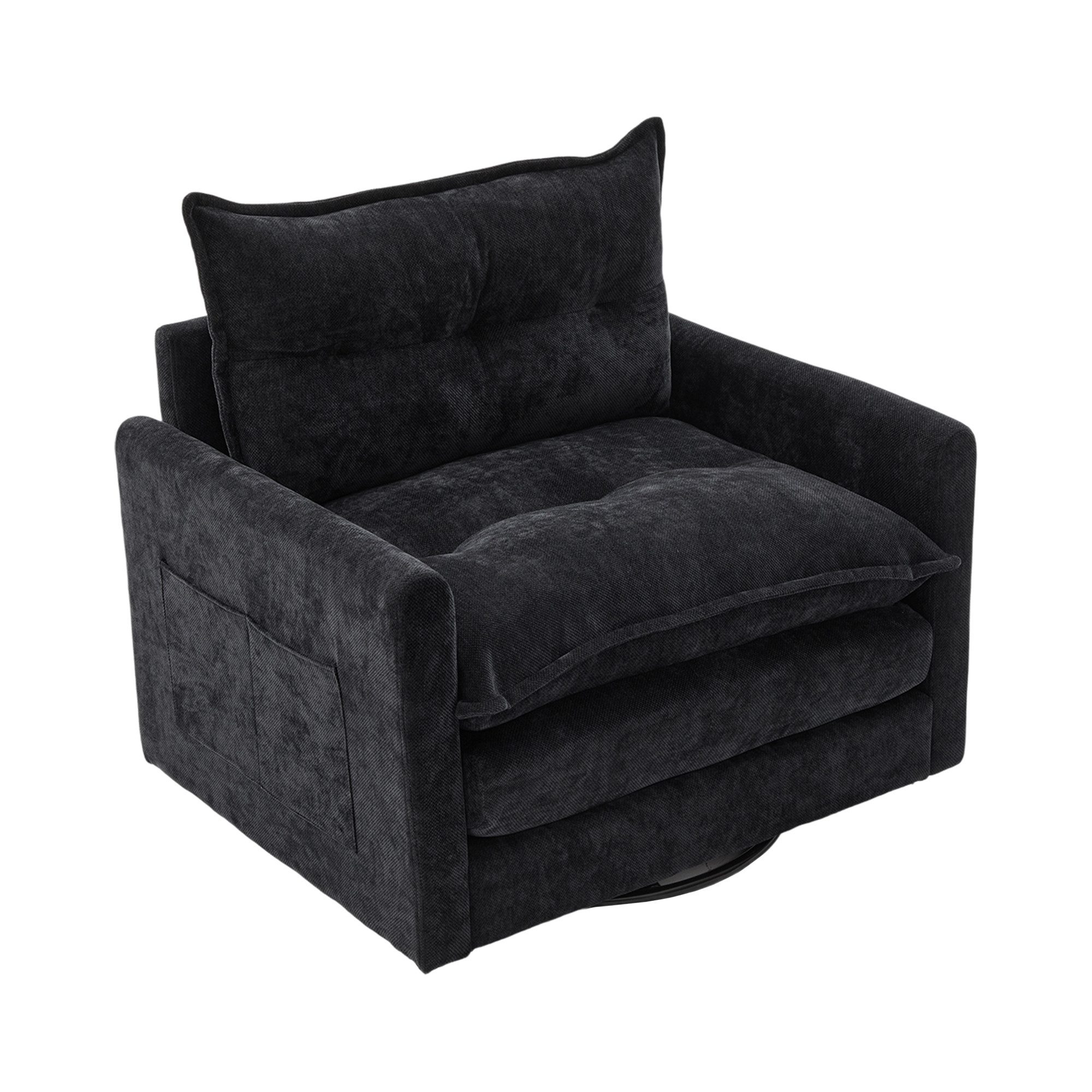 KLAM HOME Sessel 360° drehbarer Loungesessel günstig online kaufen