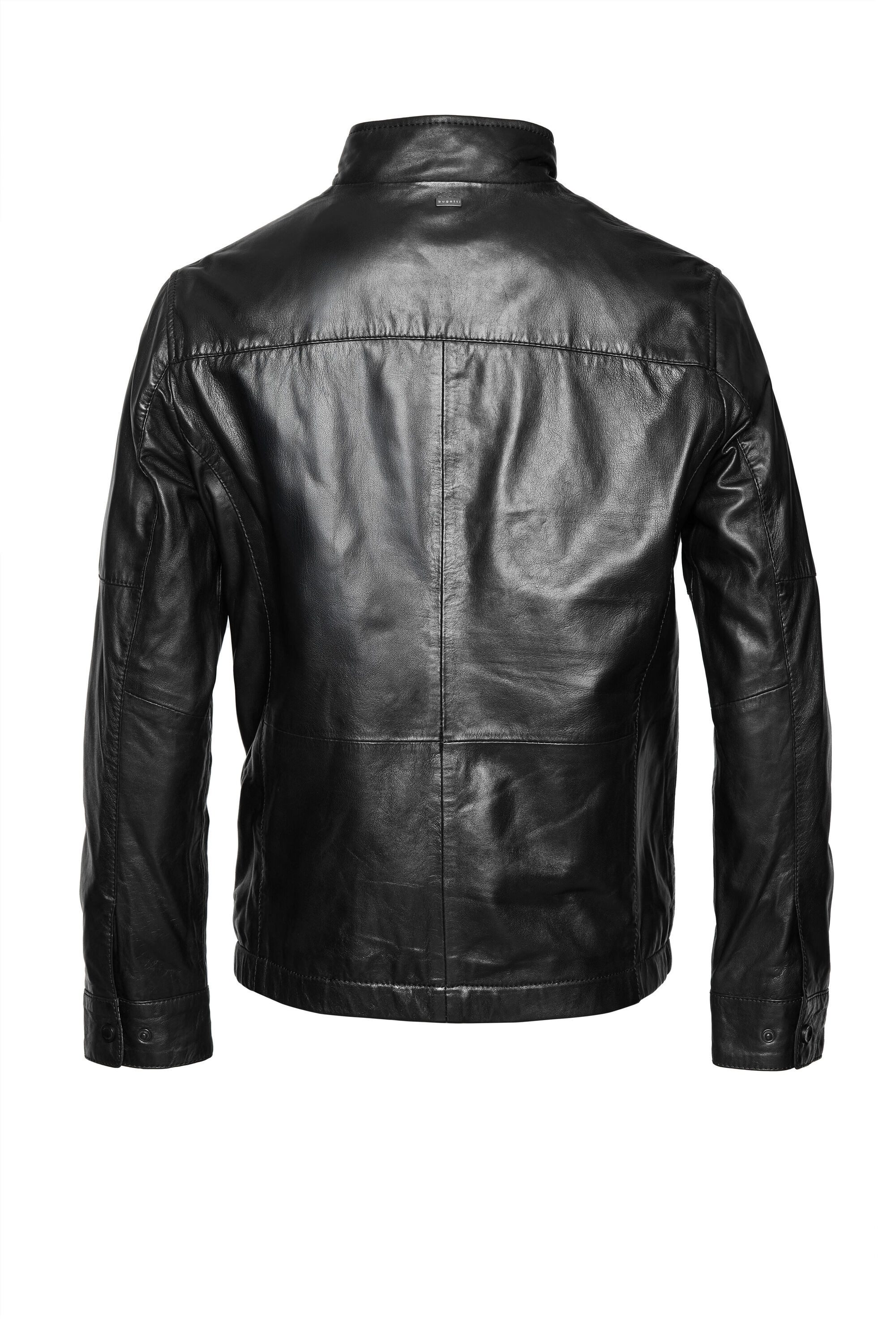 bugatti Lederjacke BUANGELO (1-St) Mit seitlichen Eingrifftaschen günstig online kaufen