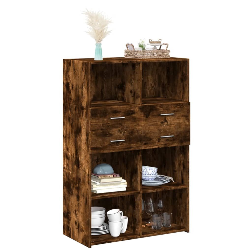 vidaXL Highboard Highboard Räuchereiche 80x42,5x124 cm günstig online kaufen