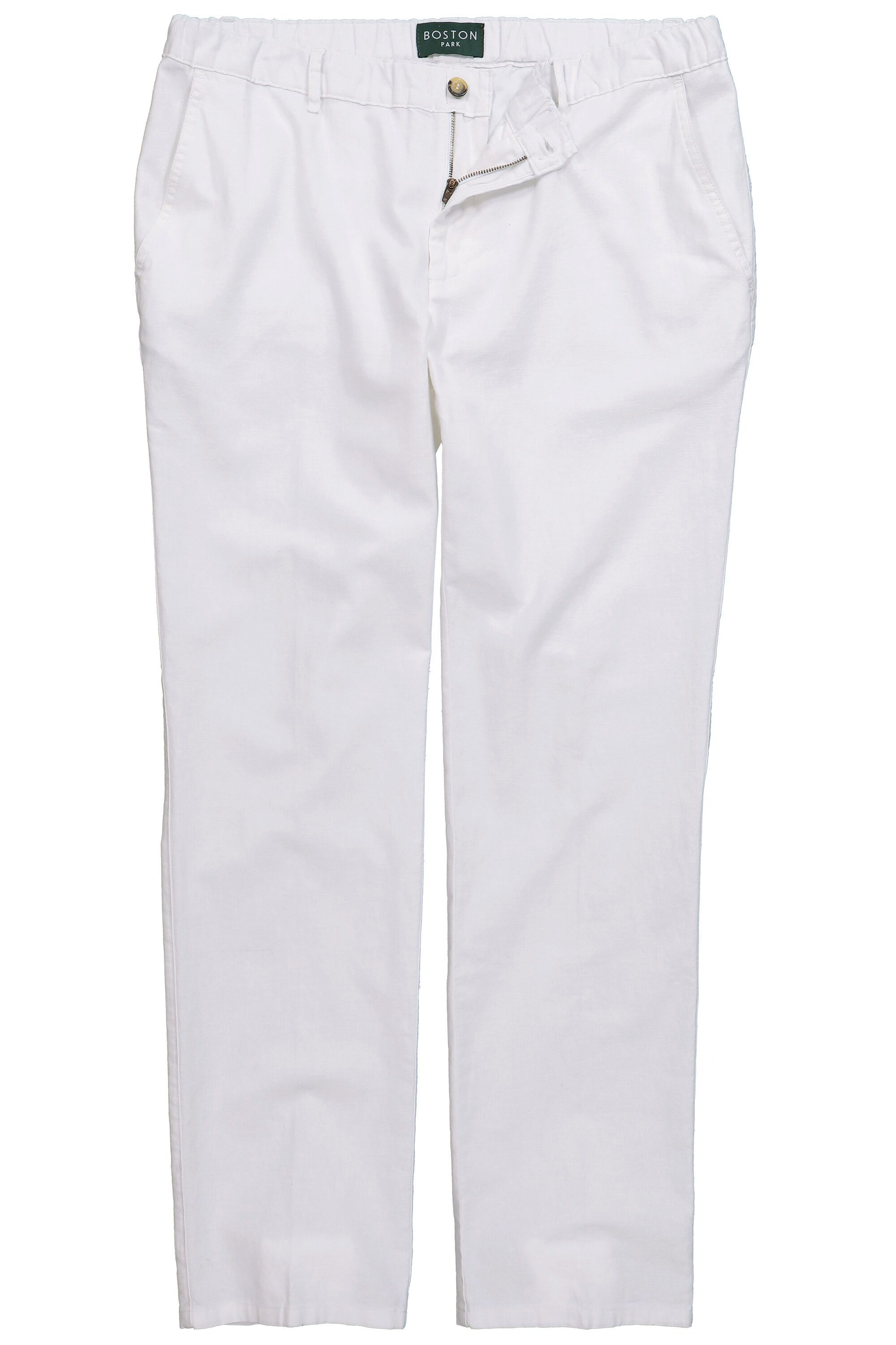 Boston Park 5-Pocket-Jeans Leinenmix-Hose Regular Fit Dehnbund günstig online kaufen