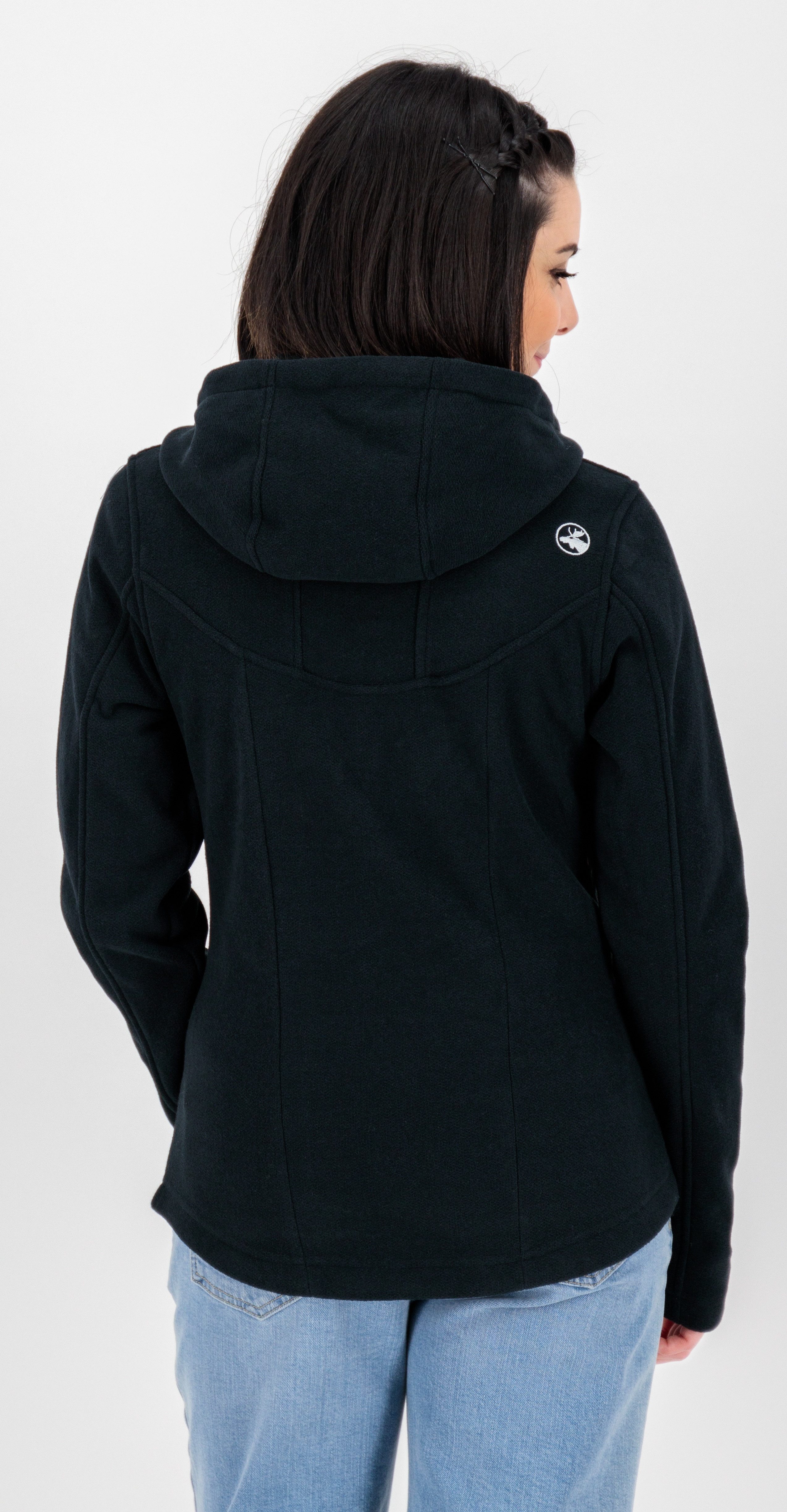 DEPROC Active Strickfleecejacke GLORY MAY CS Fleecejacke, Fleece, Mid-Layer auch in Großen Größen. mit 2-Wege-Reißverschluß