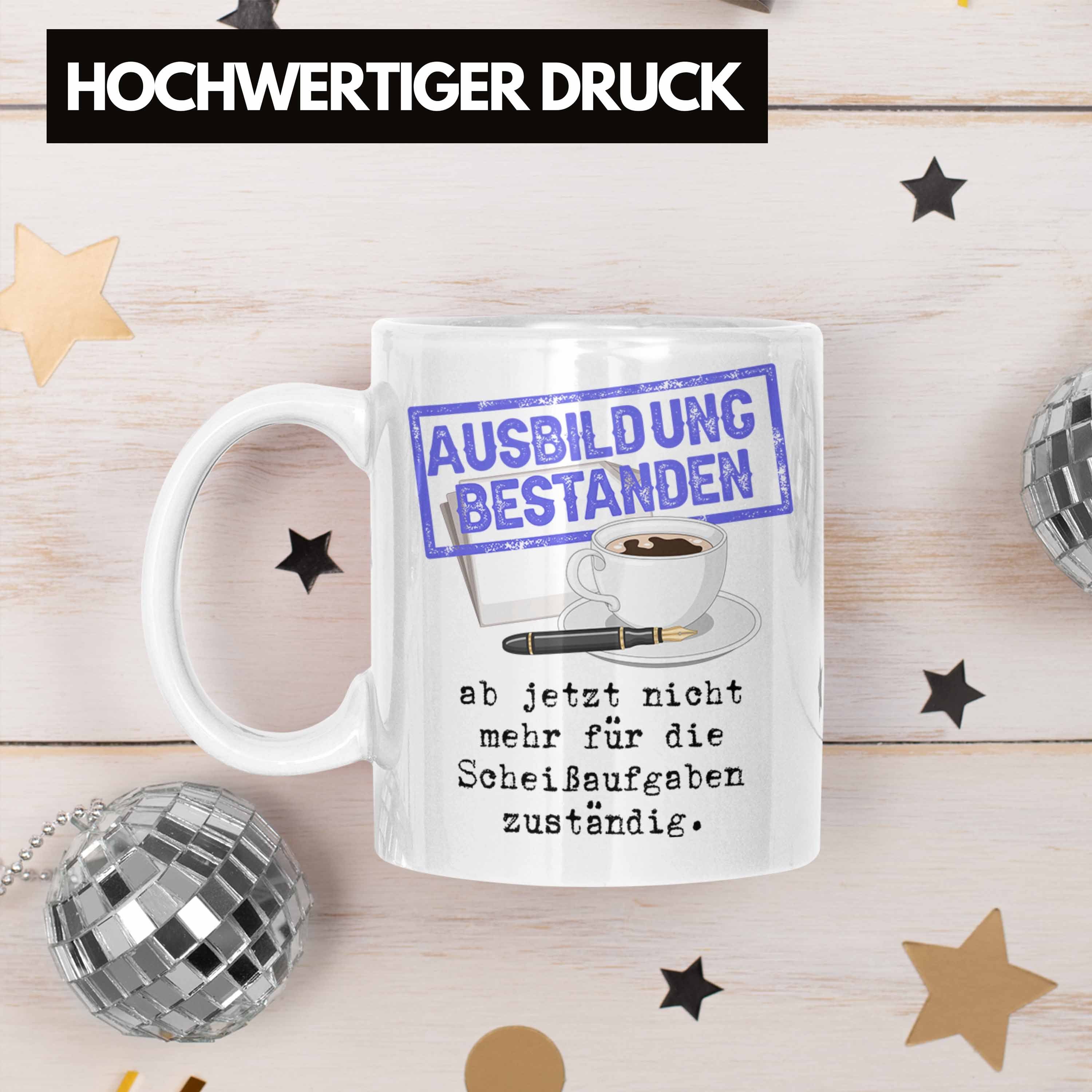 Bestanden Geschenkidee Tasse Geschenk Ausbildung Stempel Bestandene Tasse Weiss Pr Trendation