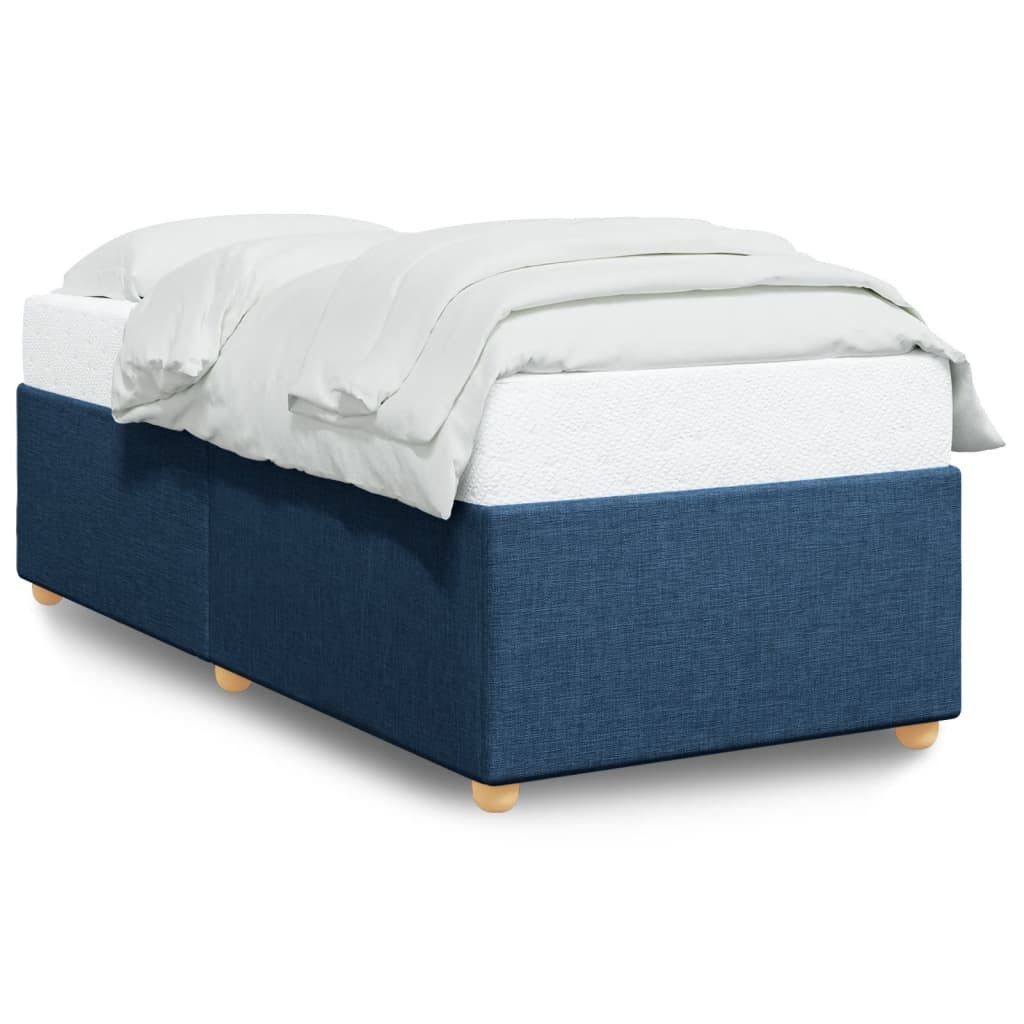 vidaXL Bett Bettgestell ohne Matratze Blau günstig online kaufen