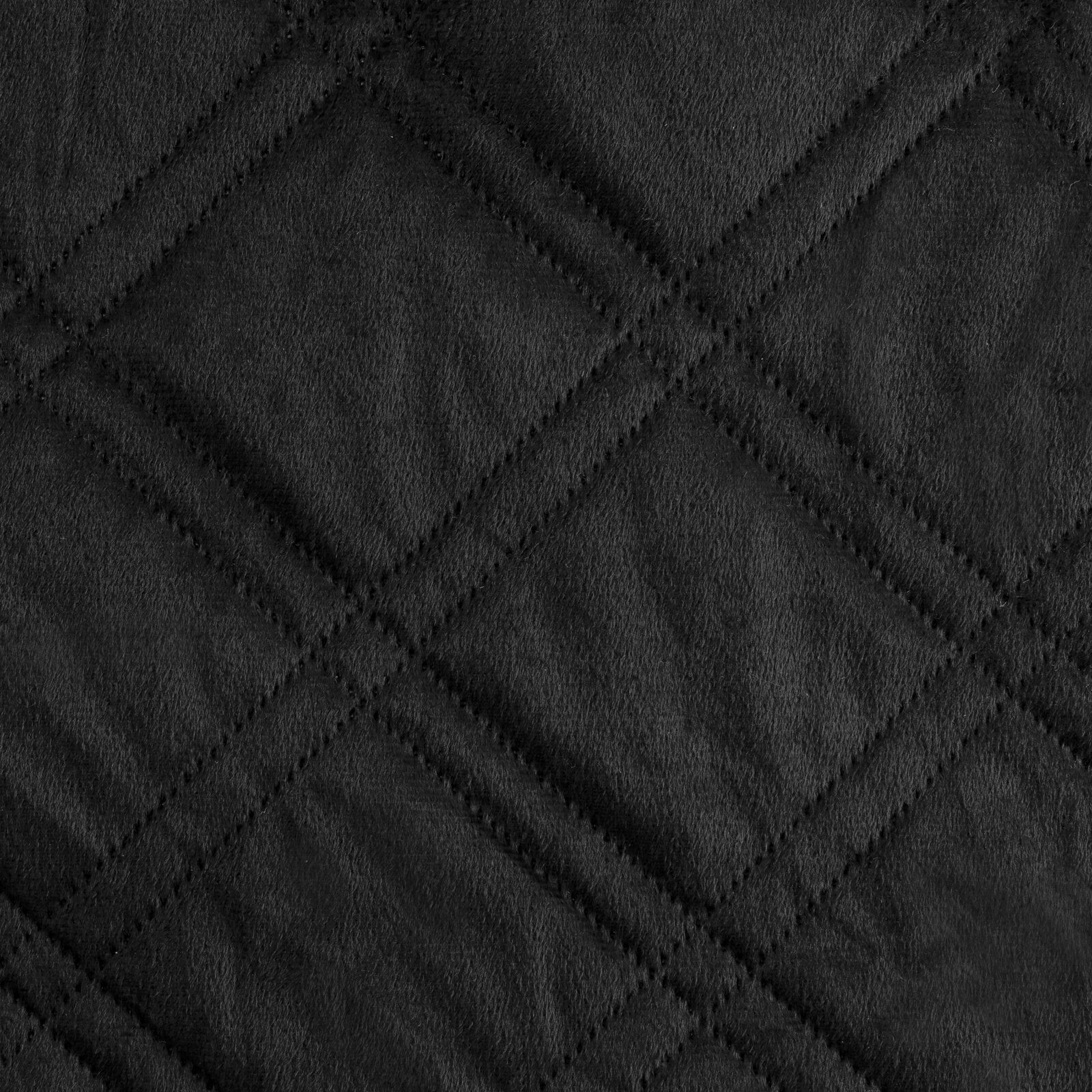 Design91 Tagesdecke Steppdecke LUIZ8 aus Samt Weicher Bett- und Sofaüberwurf, Elegante Bettdecke aus weichem Velours mit Rautenmuster – Bild 4 von 5