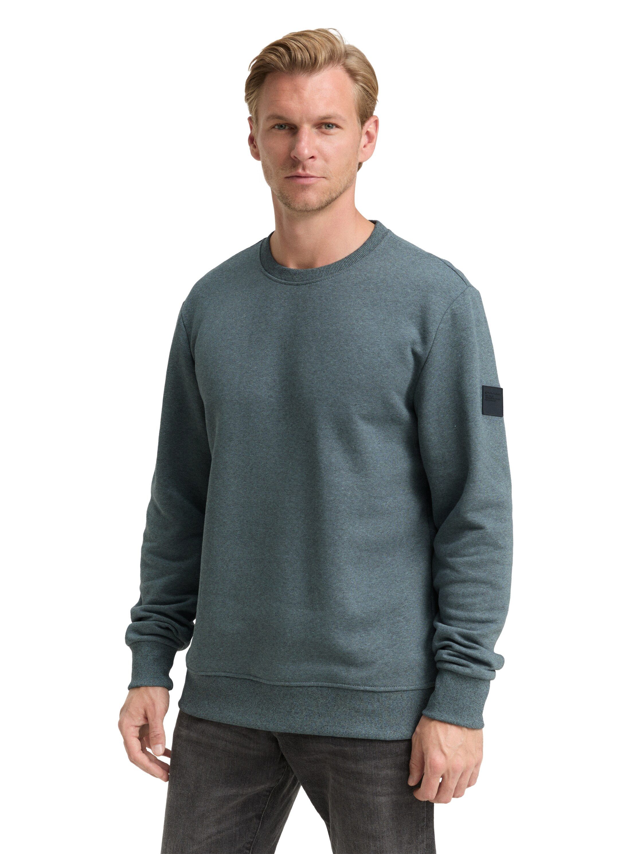 TOM TAILOR Sweatshirt mit Logo Stickerei am Arm